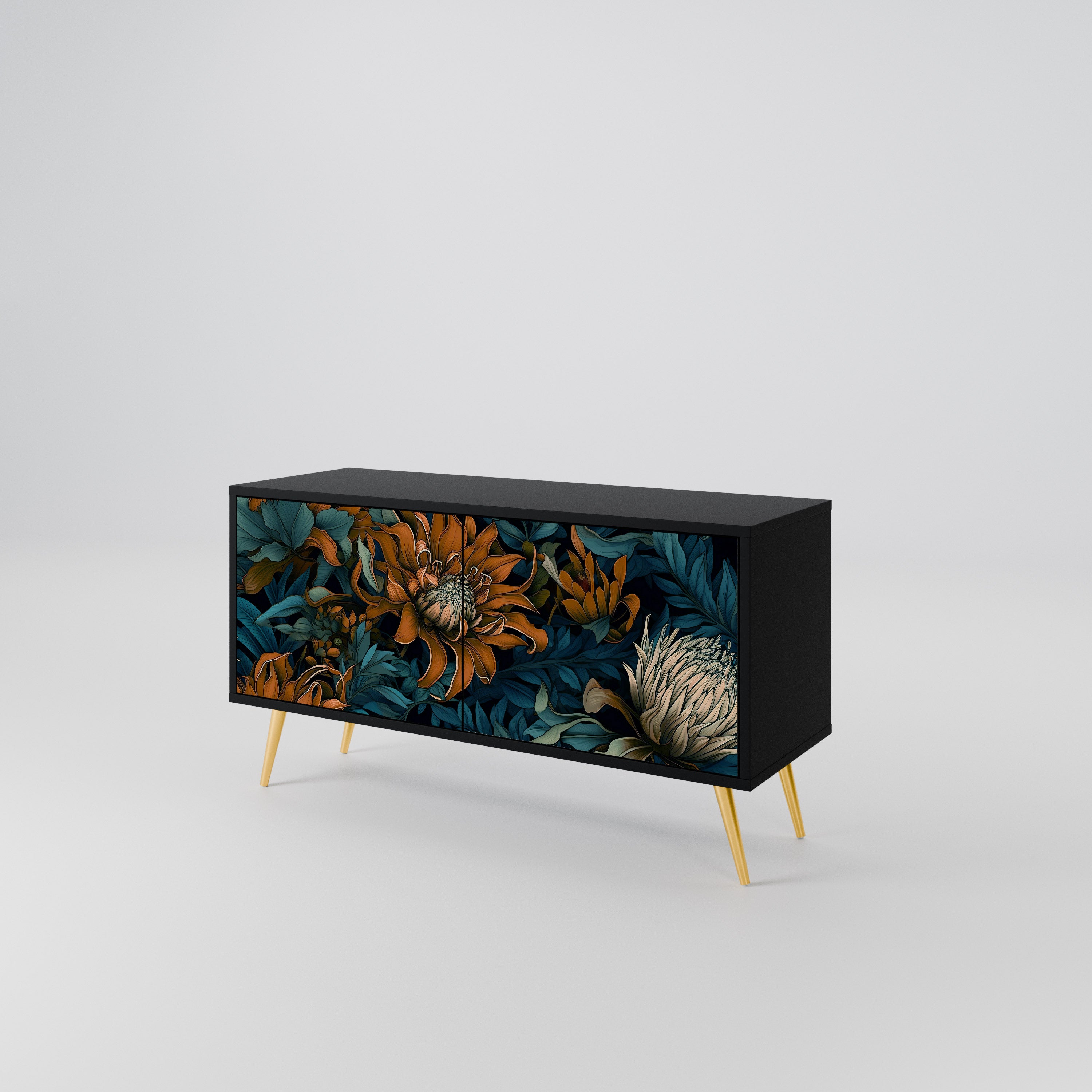 MORNING BLOOM Kompaktes 2-türiges TV-Lowboard