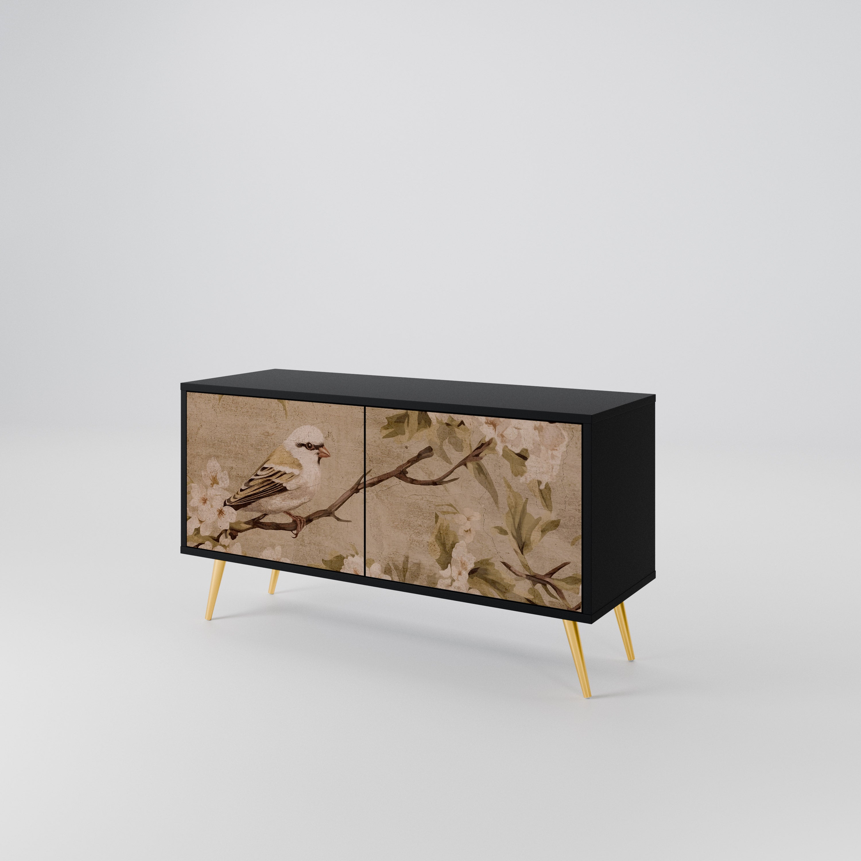 PETAL DISTINGUISH Kompaktes 2-türiges TV-Lowboard