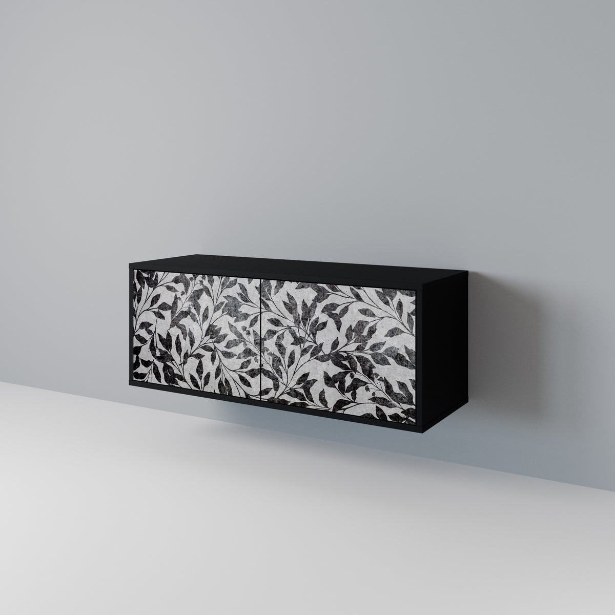 CHARCOAL SPROUT Compact 2-Door TV Cabinet