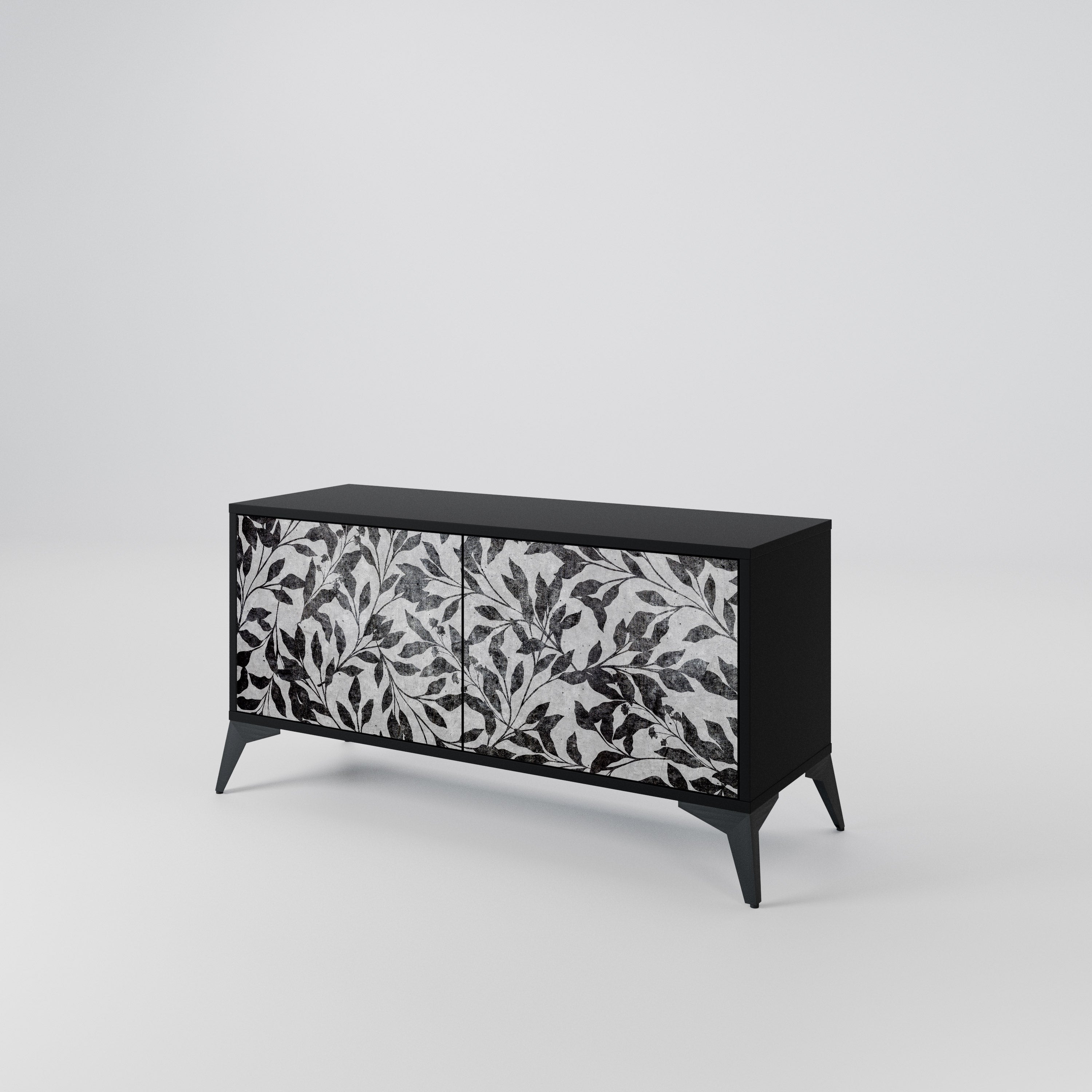 CHARCOAL SPROUT Kompaktes 2-türiges TV-Lowboard