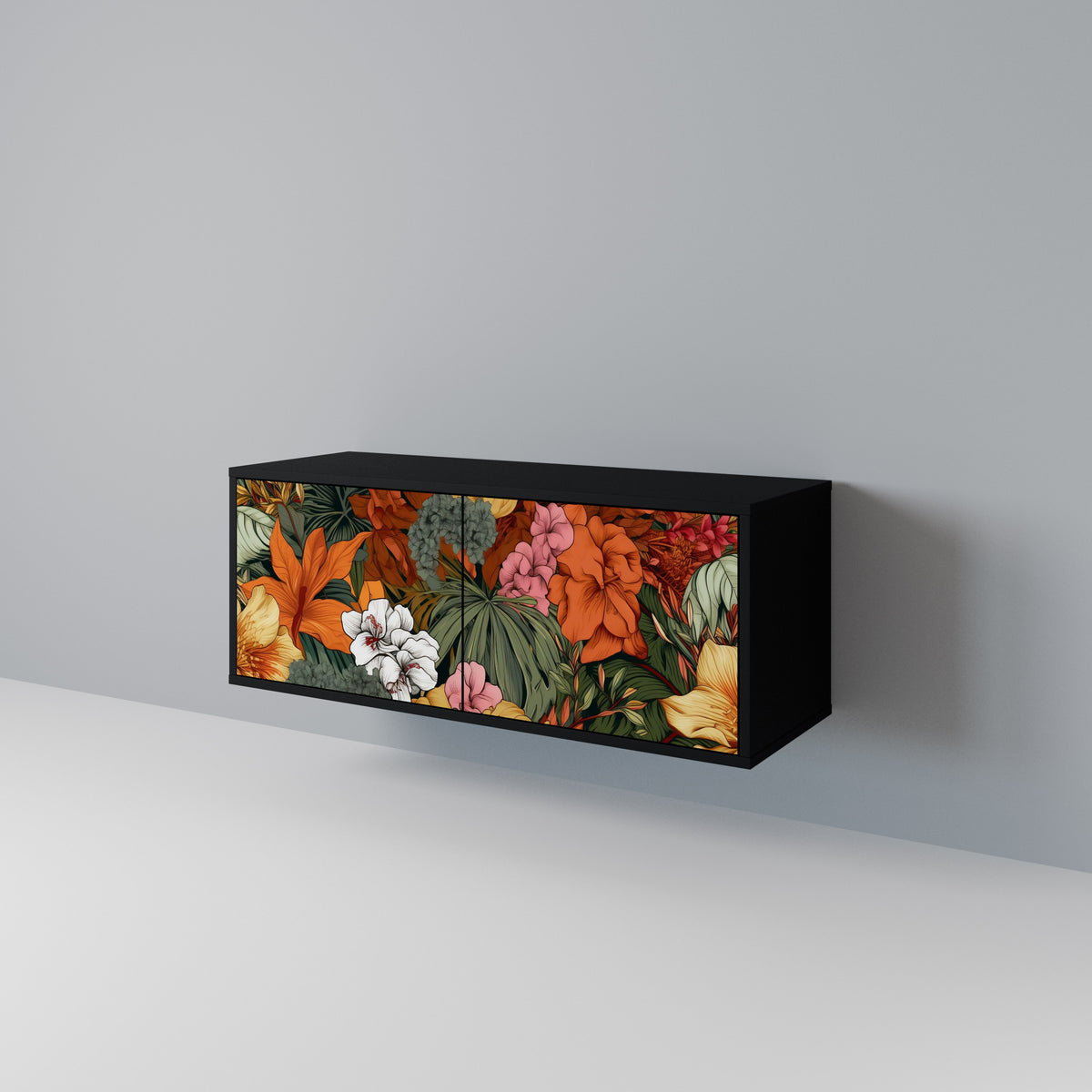 RADIANT FLORA Compact 2-Door TV Cabinet