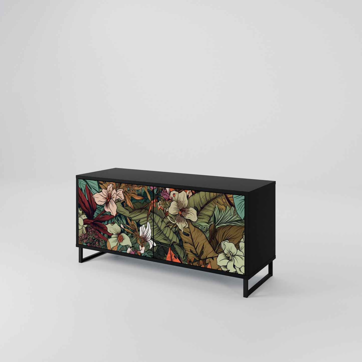 BOTANICAL EMERGENCE Kompaktes 2-türiges TV-Lowboard