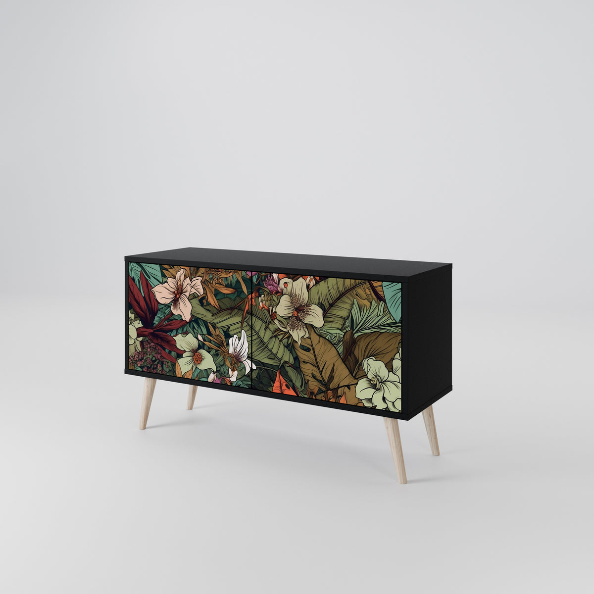 BOTANICAL EMERGENCE Kompaktes 2-türiges TV-Lowboard