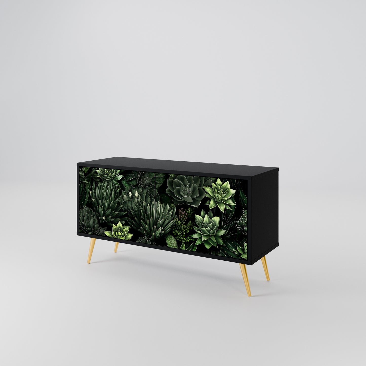 SUCCULENT JUNGLE Kompaktes 2-türiges TV-Lowboard