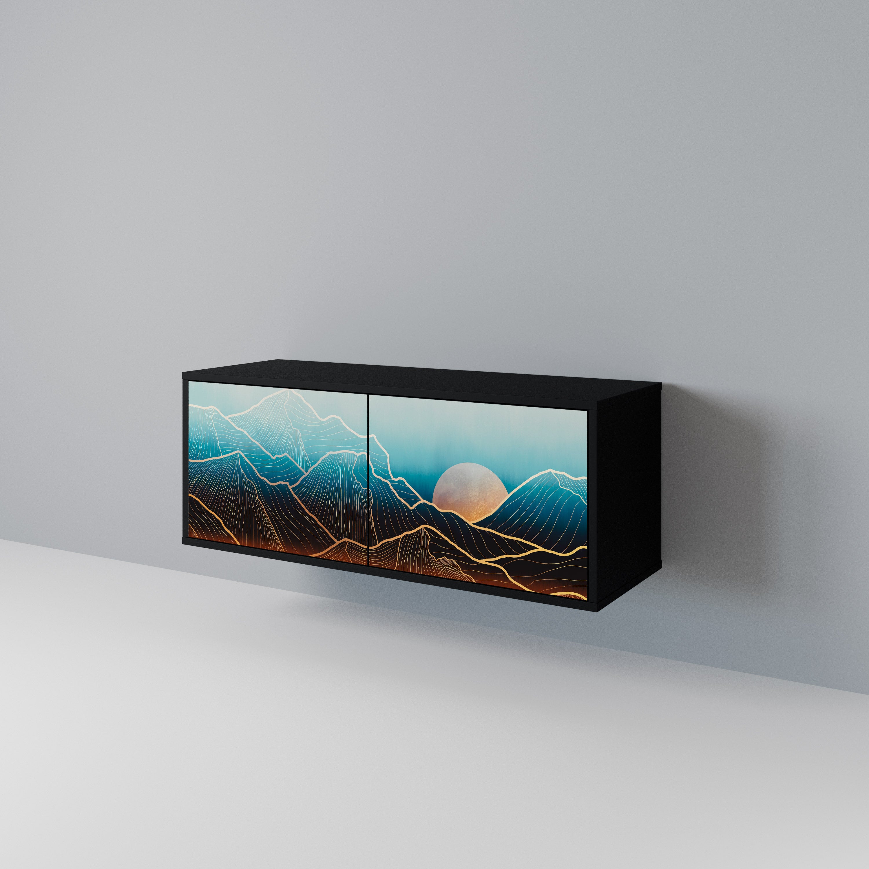 LUNAR SECRETS Kompaktes 2-türiges TV-Lowboard