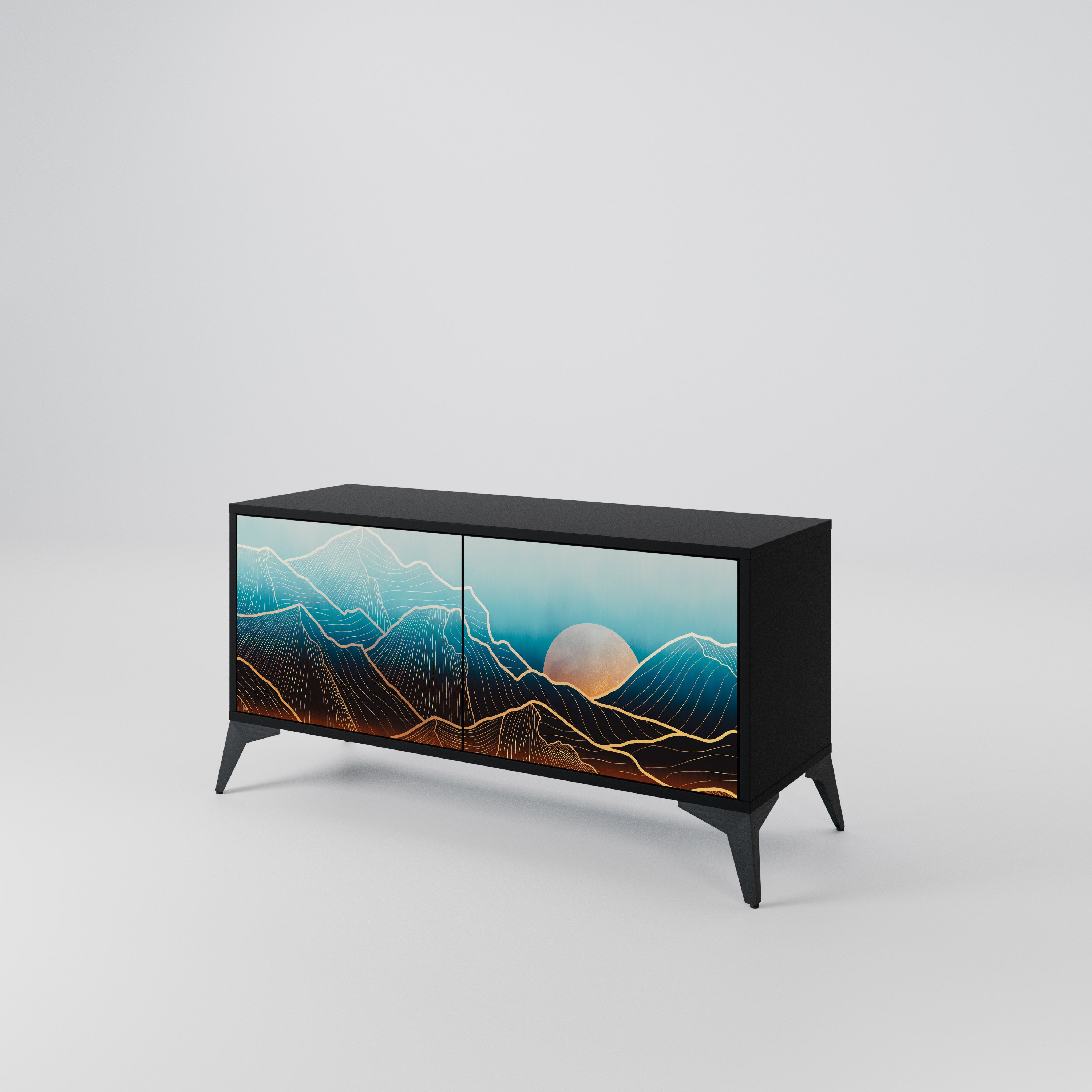 LUNAR SECRETS Kompaktes 2-türiges TV-Lowboard