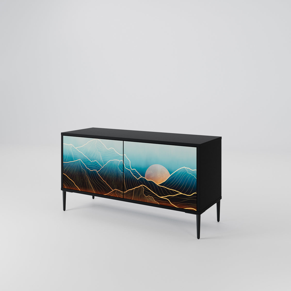 LUNAR SECRETS Compact 2-Door TV Cabinet