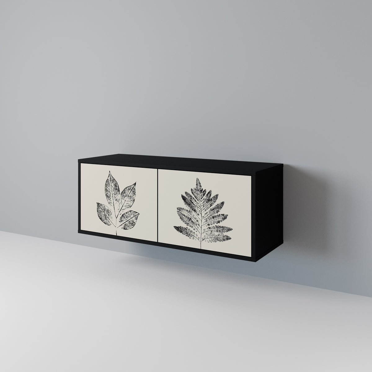 LEAFY STAMPS Kompaktes 2-türiges TV-Lowboard