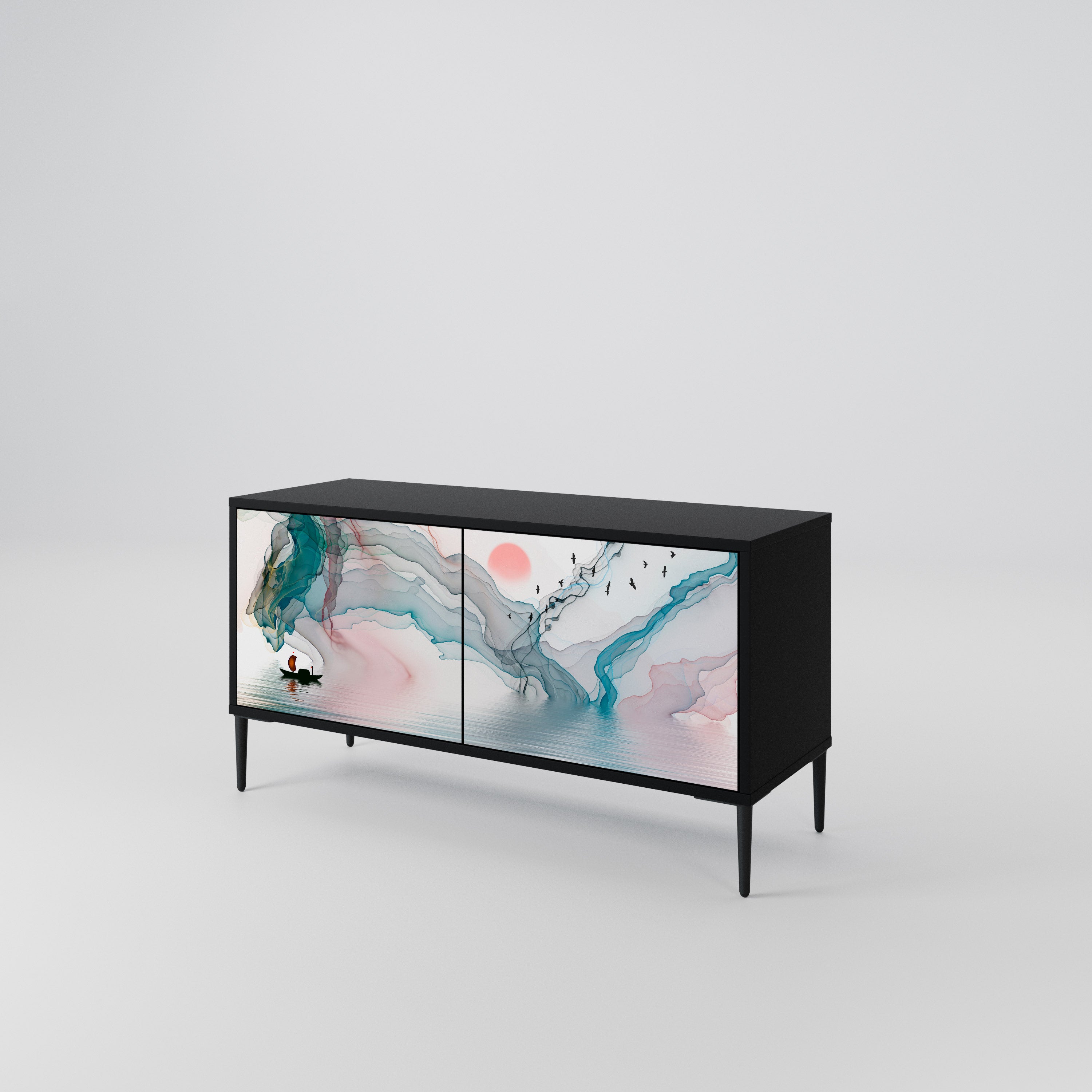 VELVET CROSSING Compact 2-Door TV Cabinet