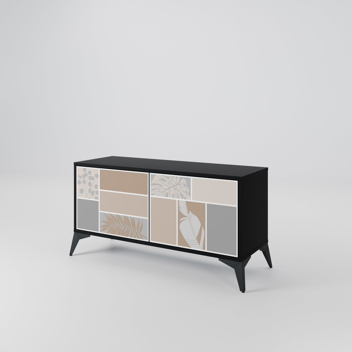 TROPICAL SHAPES Compact 2-Door TV Cabinet