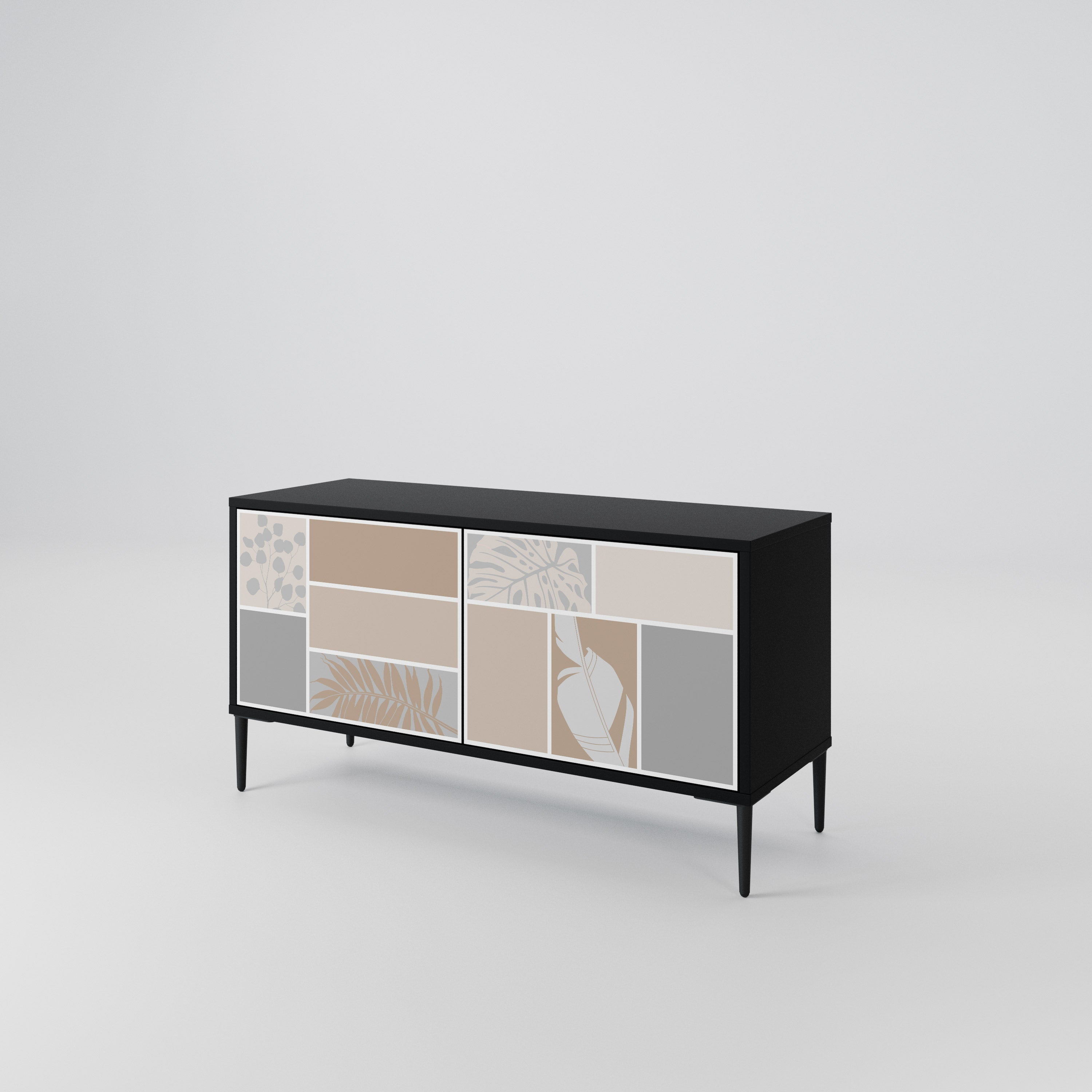 TROPICAL SHAPES Compact 2-Door TV Cabinet