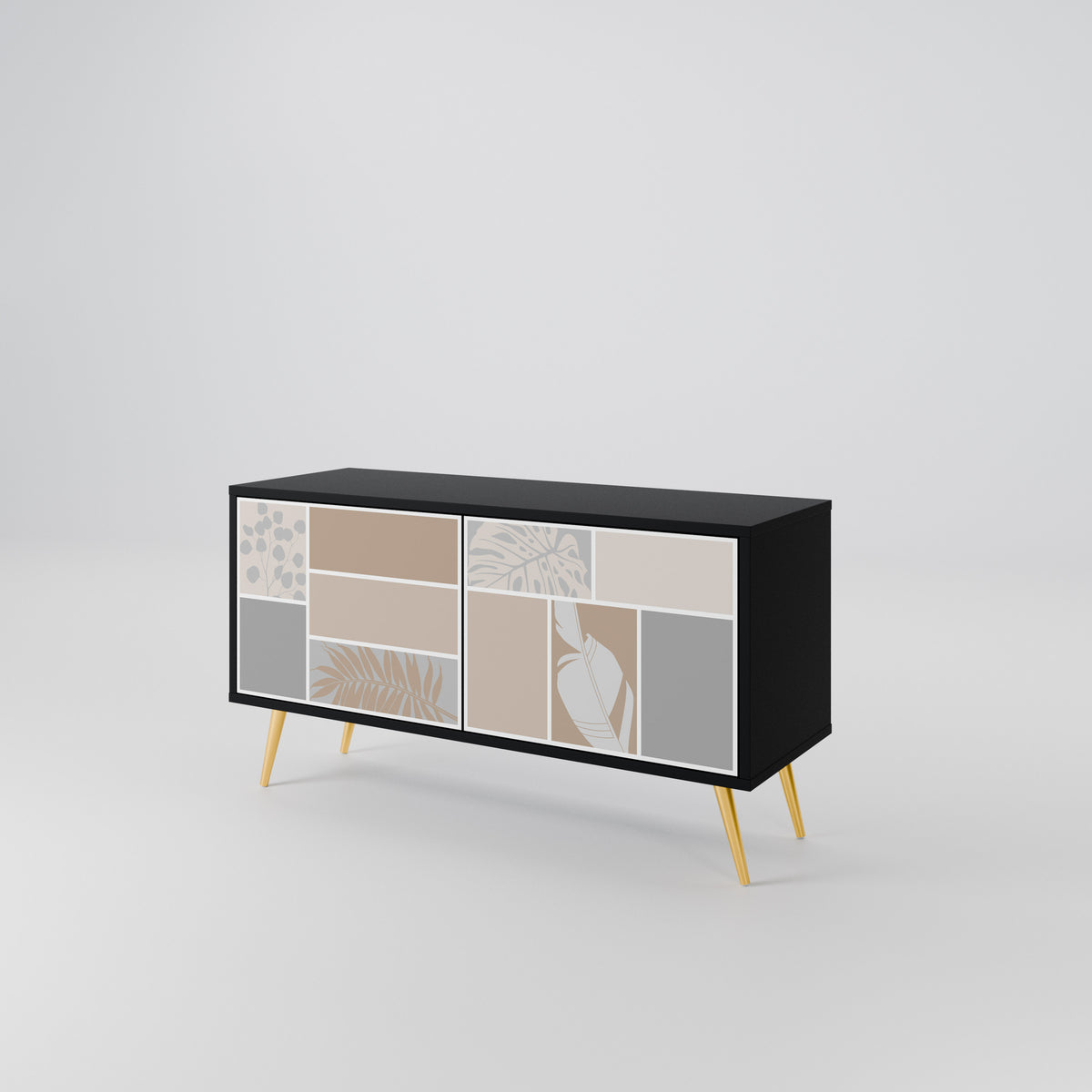 TROPICAL SHAPES Compact 2-Door TV Cabinet