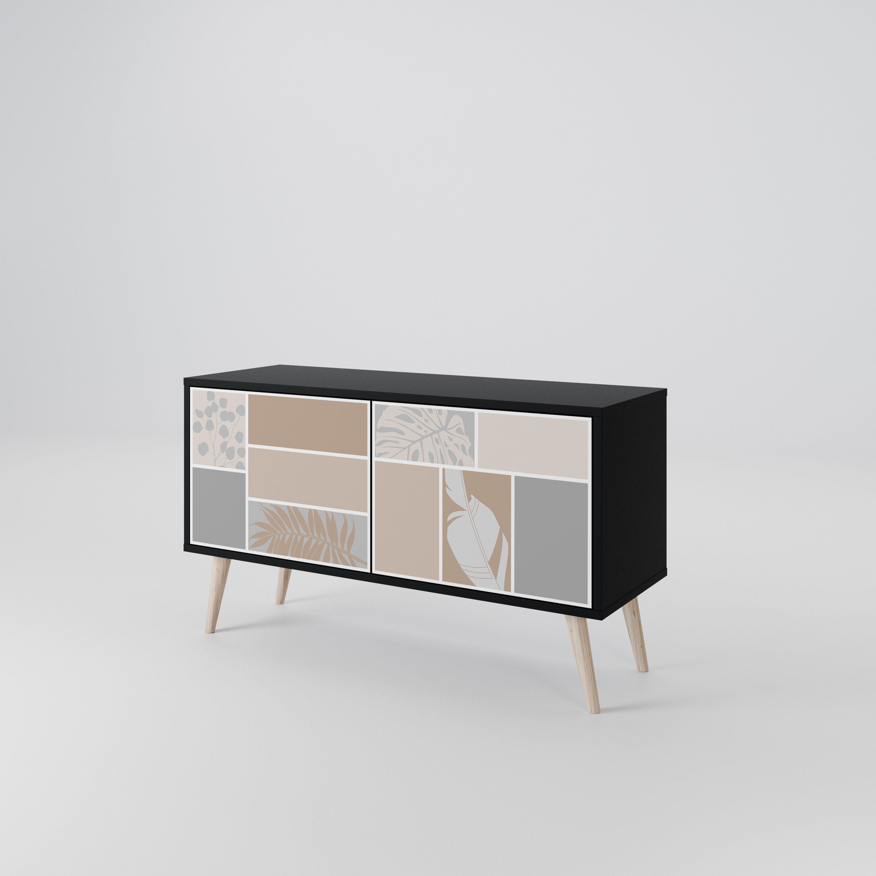 TROPICAL SHAPES Compact 2-Door TV Cabinet