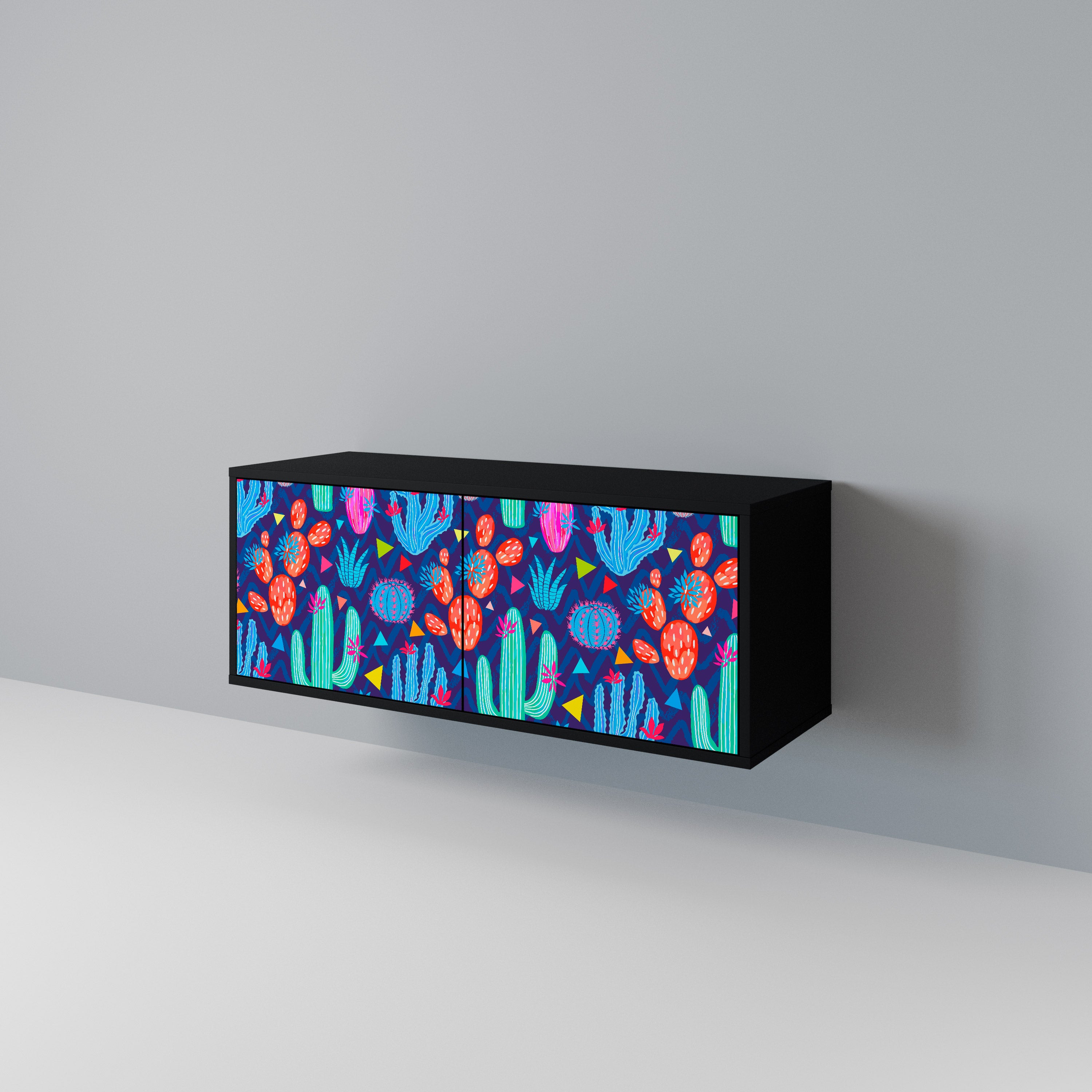 CACTUS VIBES Compact 2-Door TV Cabinet