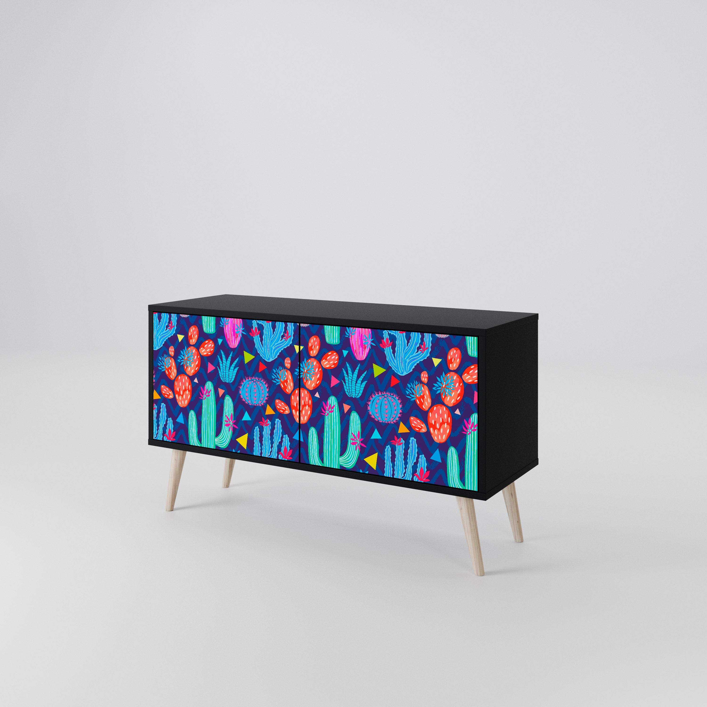 CACTUS VIBES Compact 2-Door TV Cabinet