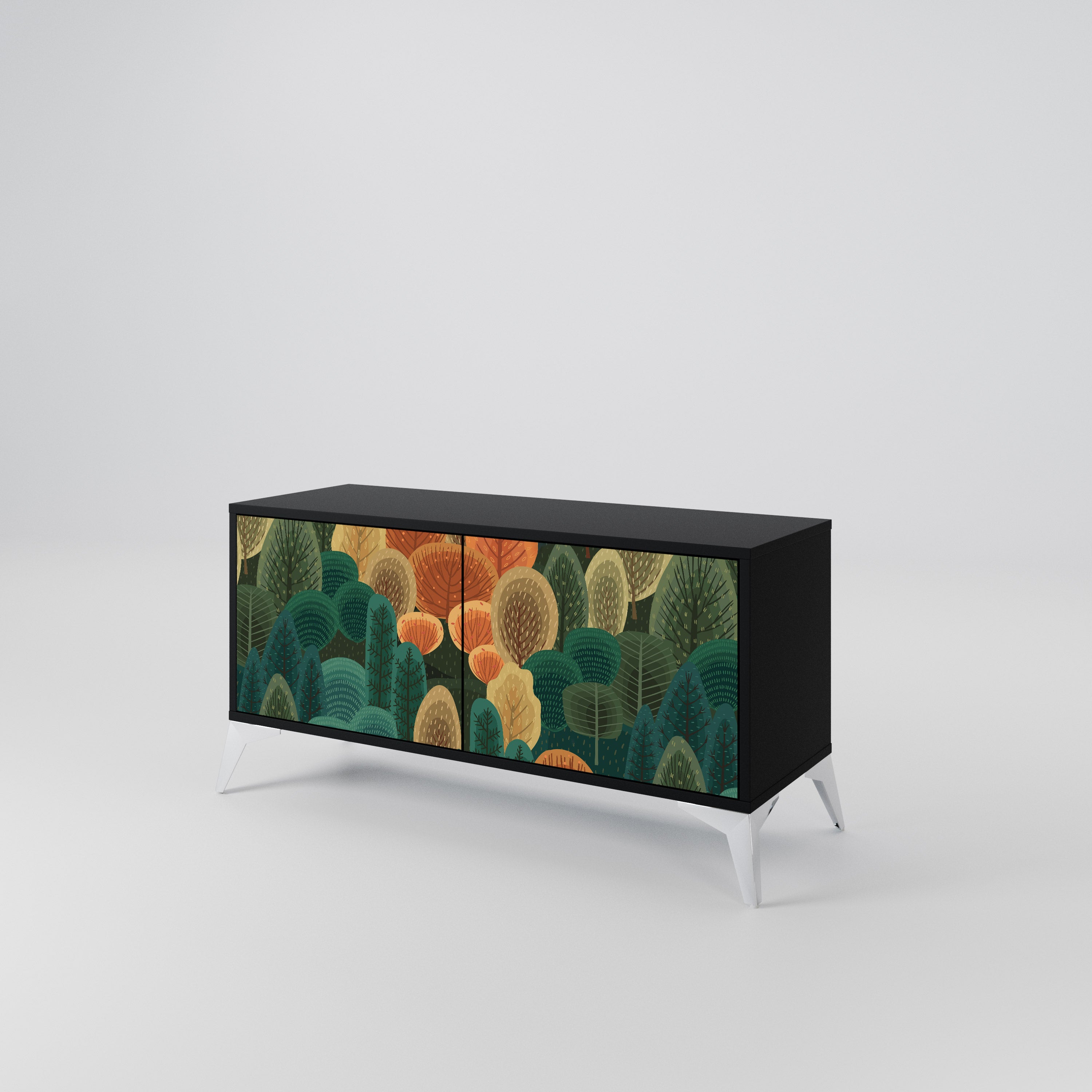 AUTUMN KALEIDOSCOPE Compact 2-Door TV Cabinet