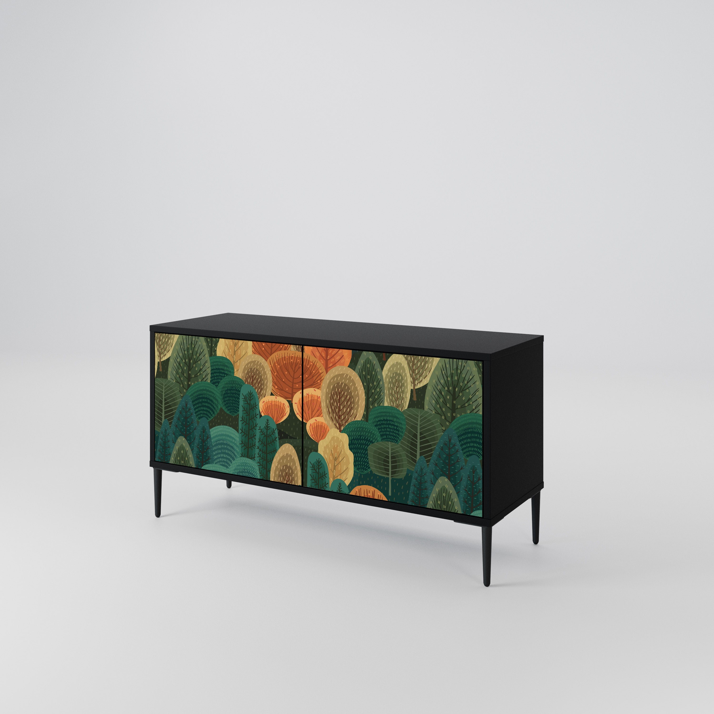 AUTUMN KALEIDOSCOPE Compact 2-Door TV Cabinet