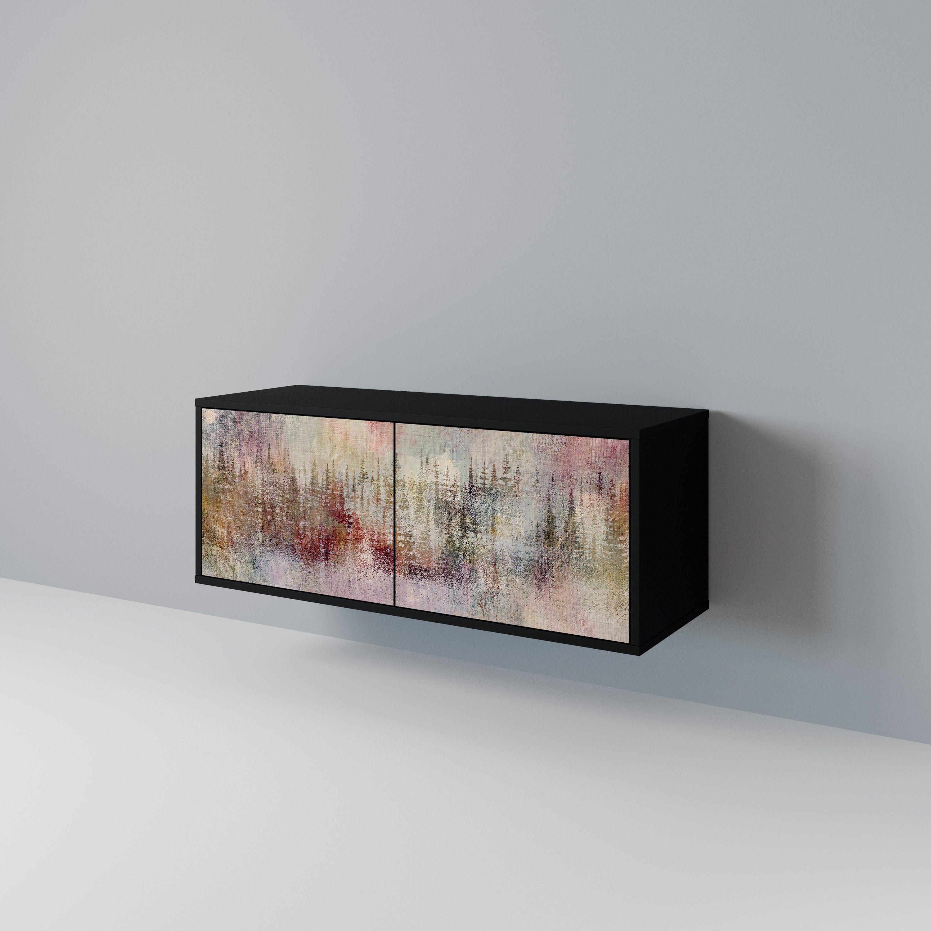 VEILED SUMMIT Compact 2-Door TV Cabinet