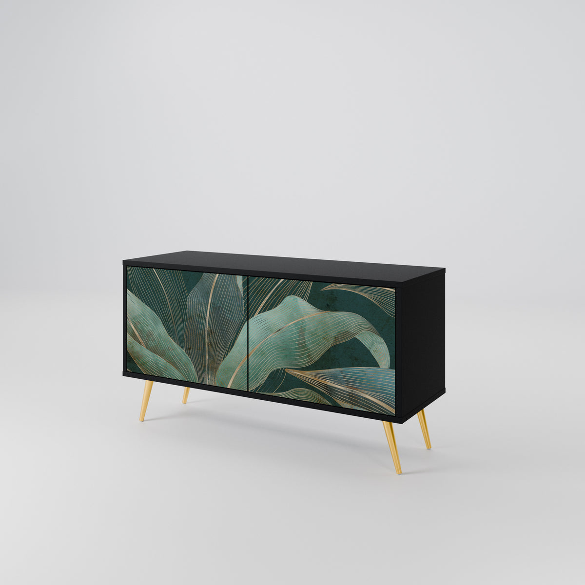 ROYAL GREEN Compact 2-Door TV Cabinet