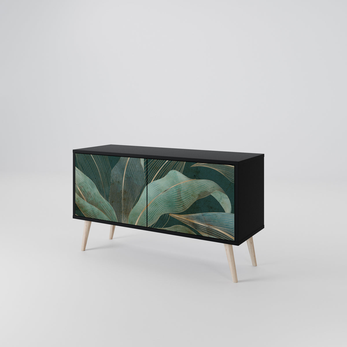 ROYAL GREEN Compact 2-Door TV Cabinet