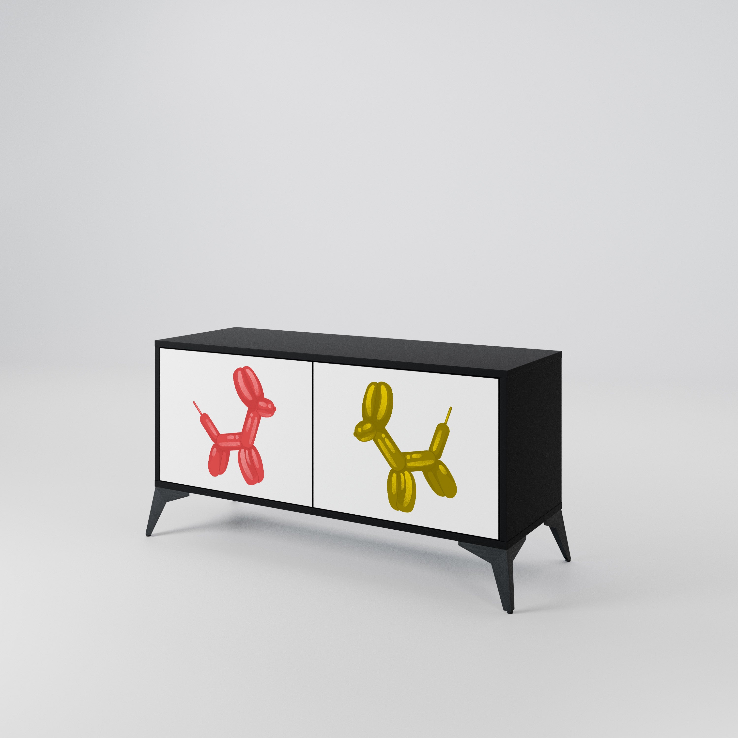 CHILDHOOD MEMORY Compact 2-Door TV Cabinet