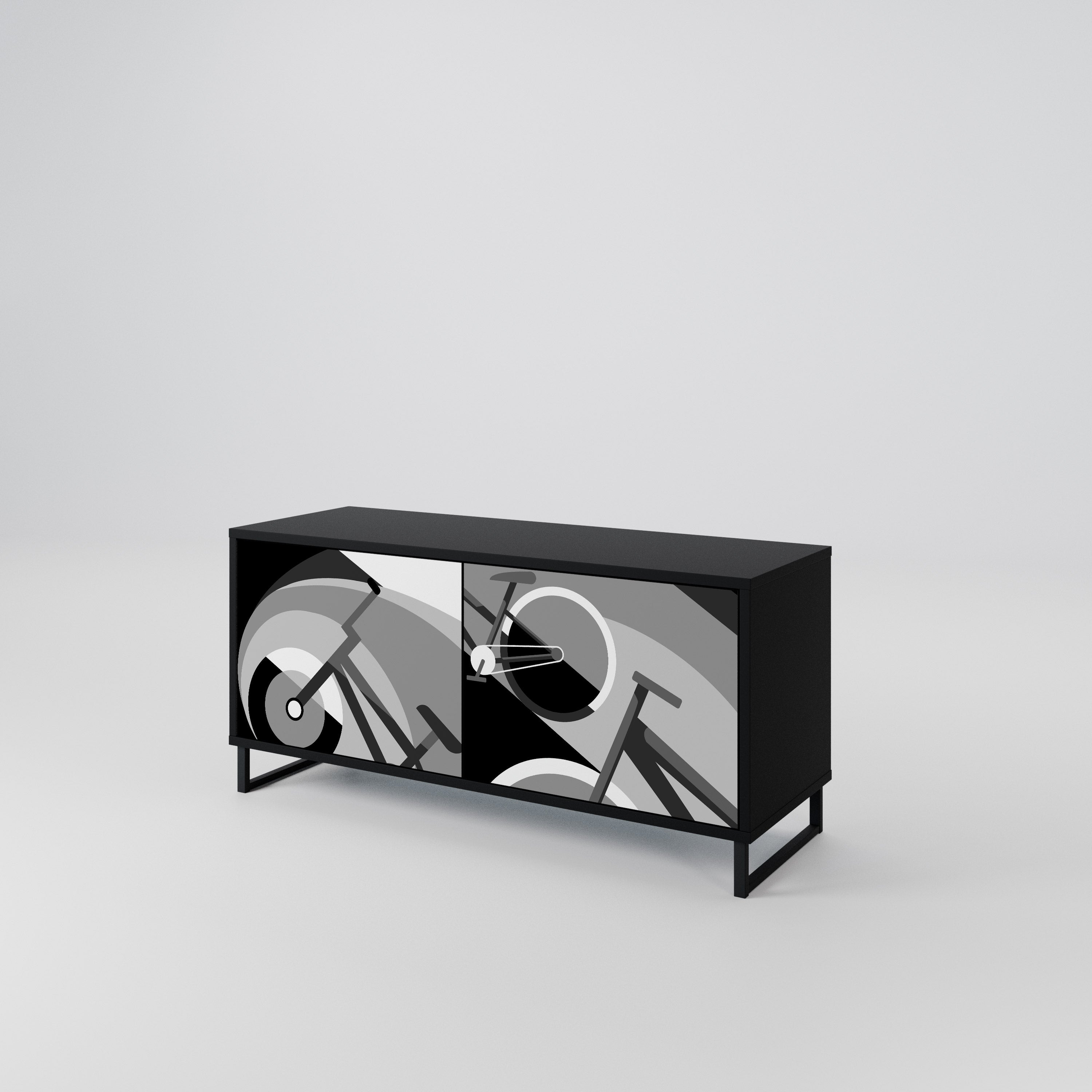 BIKE ENERGY Compact 2-Door TV Cabinet