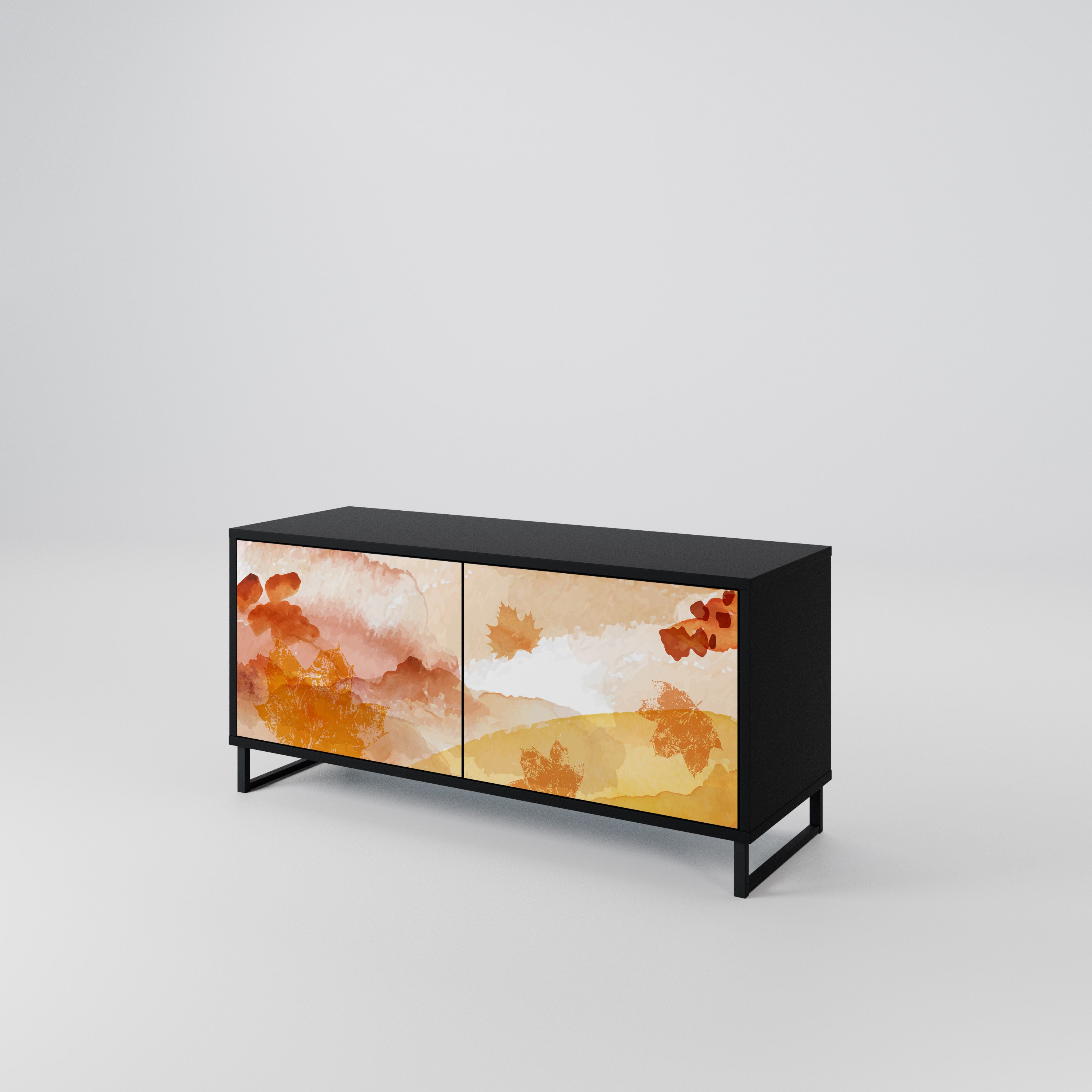 TRACES OF AUTUMN Compact 2-Door TV Cabinet