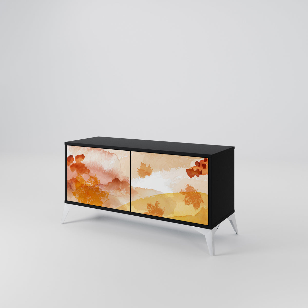 TRACES OF AUTUMN Compact 2-Door TV Cabinet