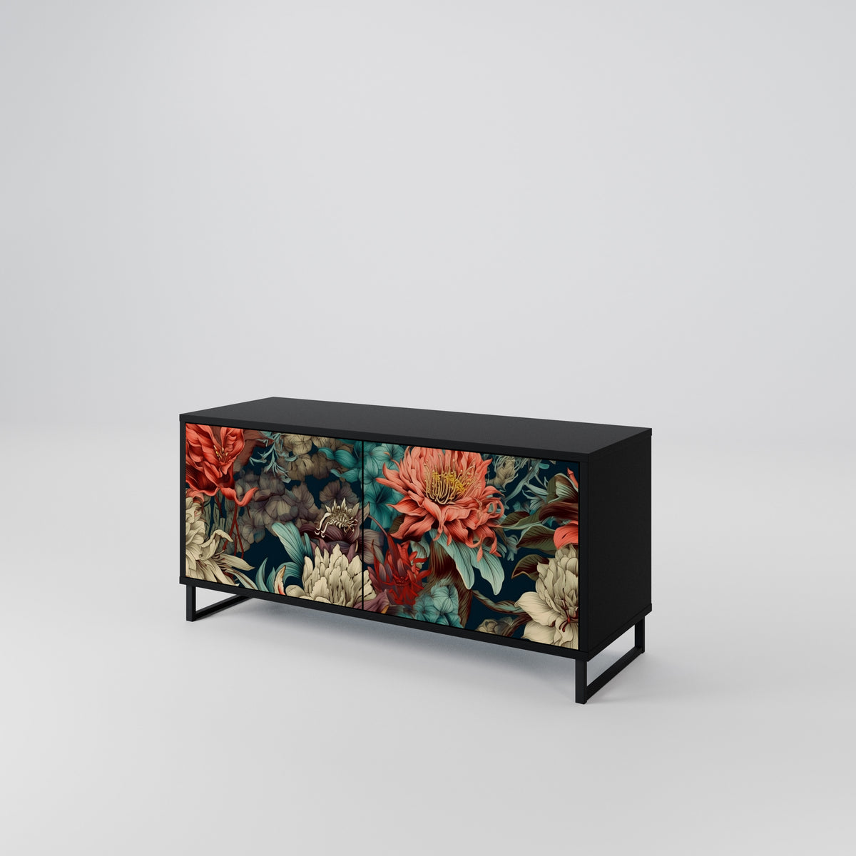 SPROUTING GRACE Compact 2-Door TV Cabinet