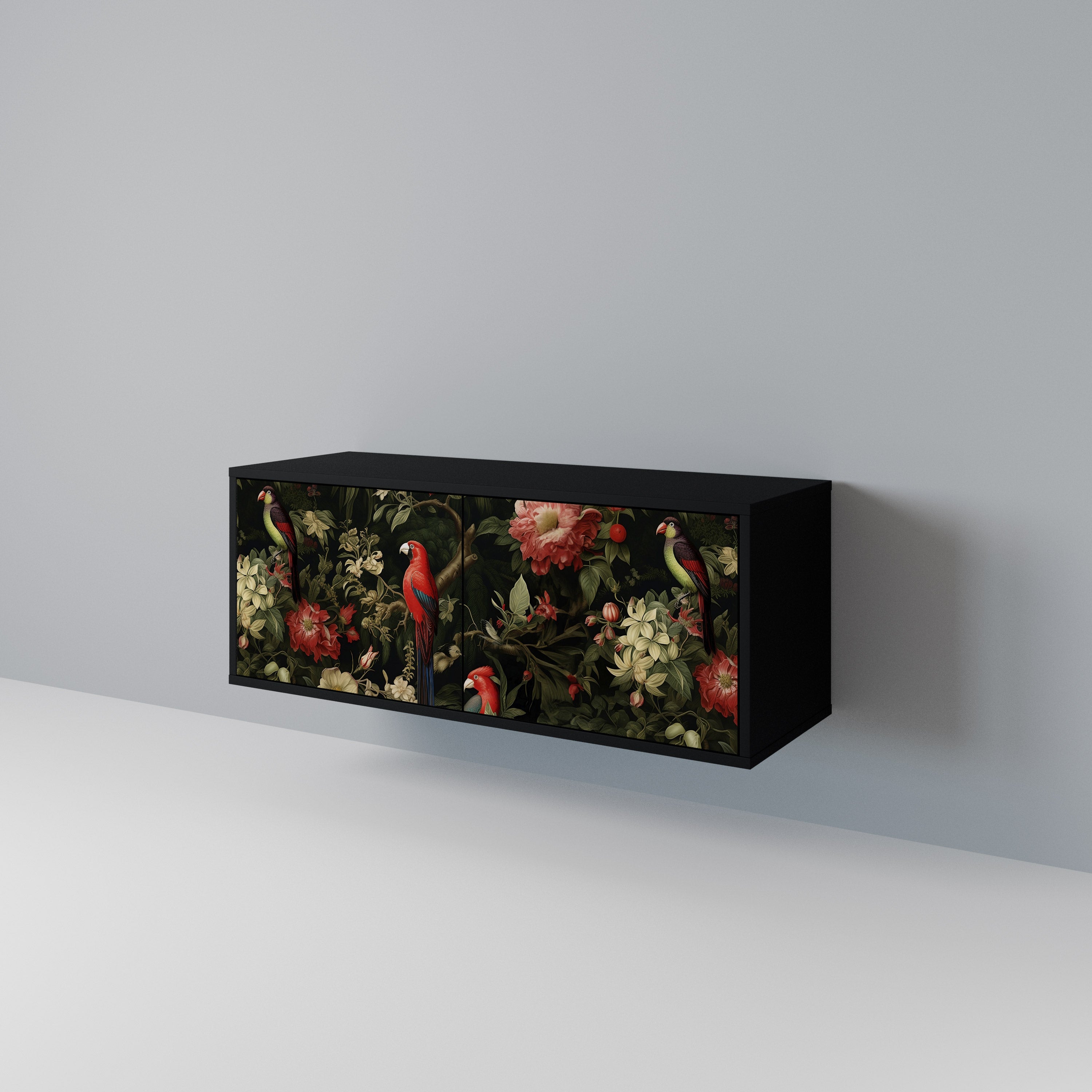 AVIAN GREENERY Compact 2-Door TV Cabinet