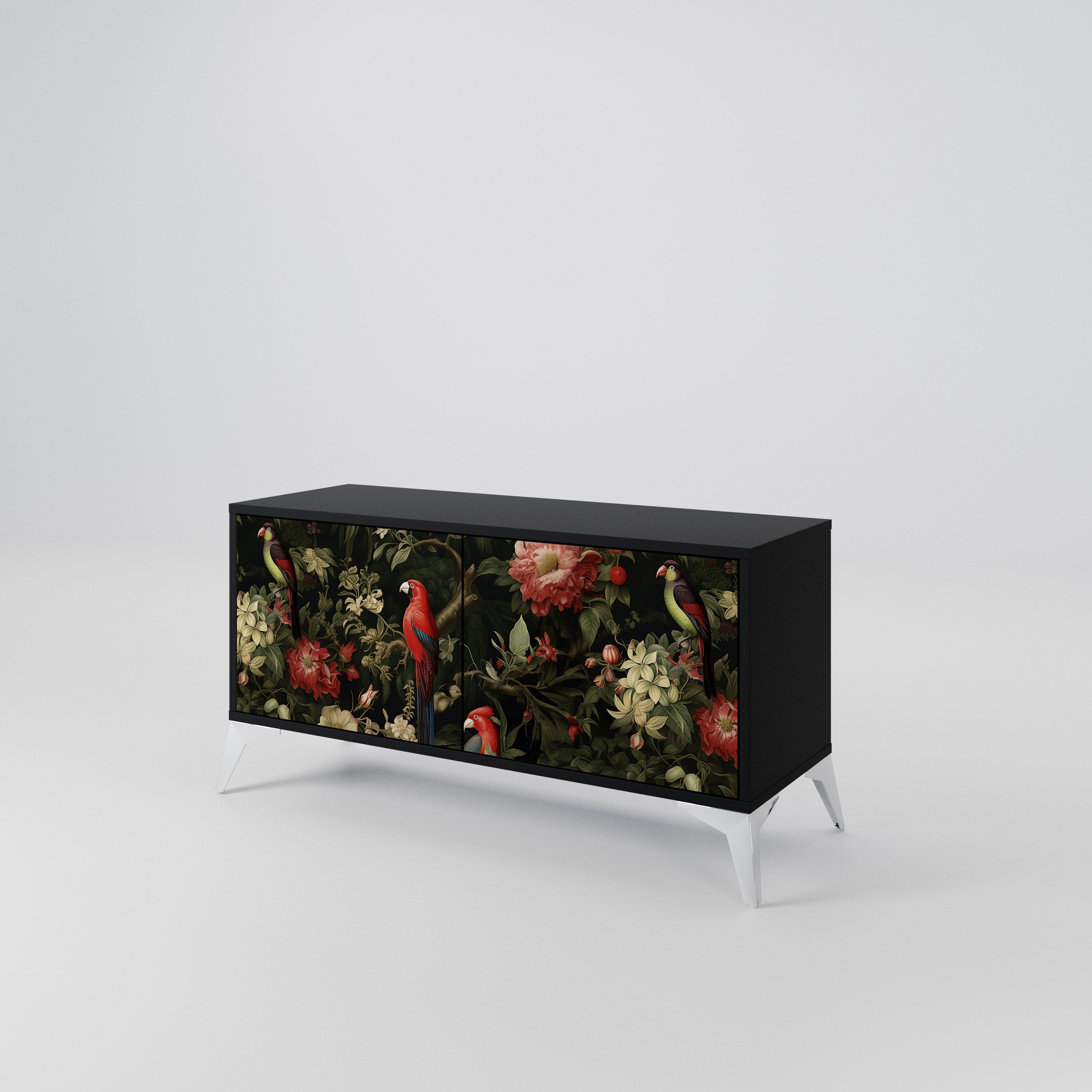 AVIAN GREENERY Compact 2-Door TV Cabinet