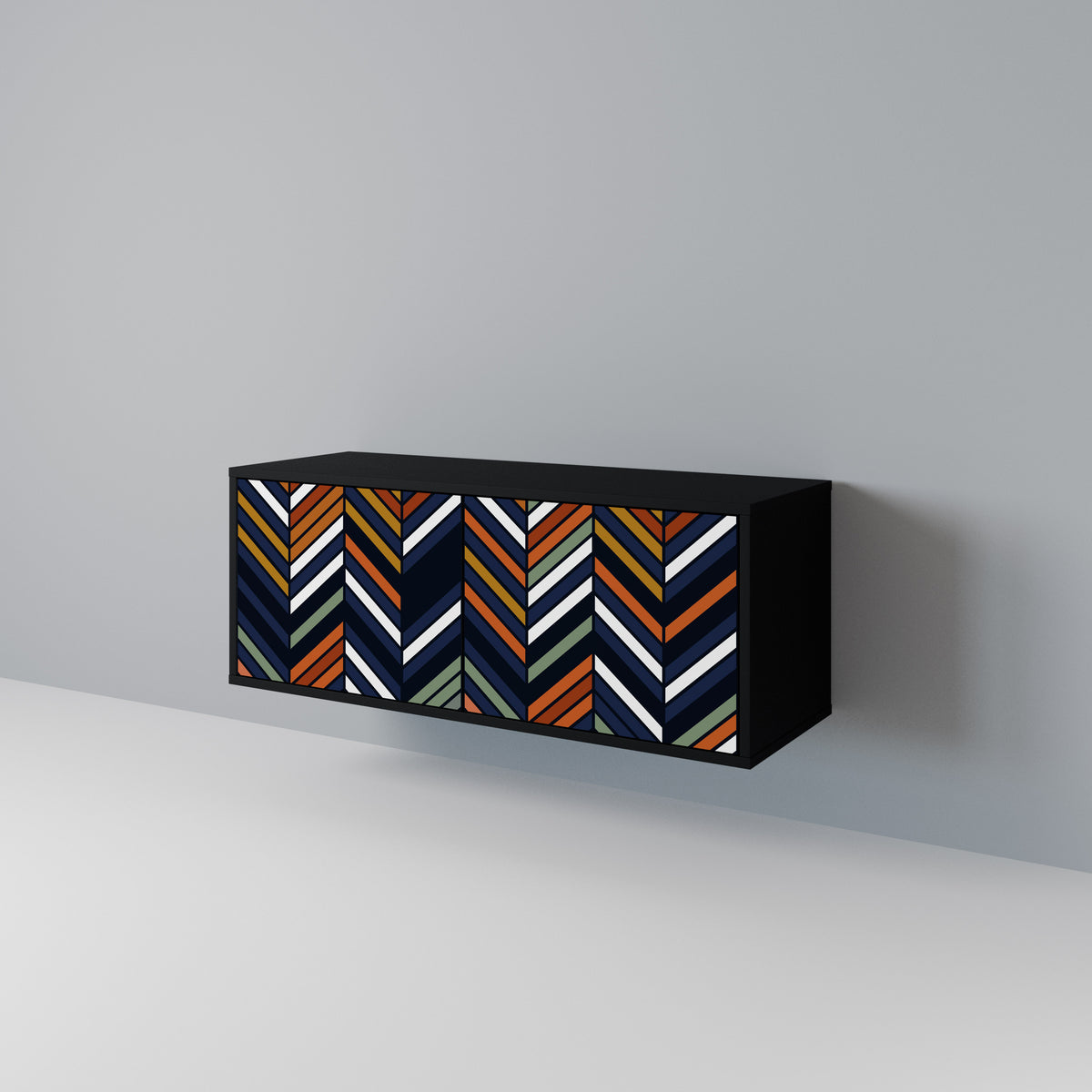 VIBRANT PATCHWORK Kompaktes 2-türiges TV-Lowboard
