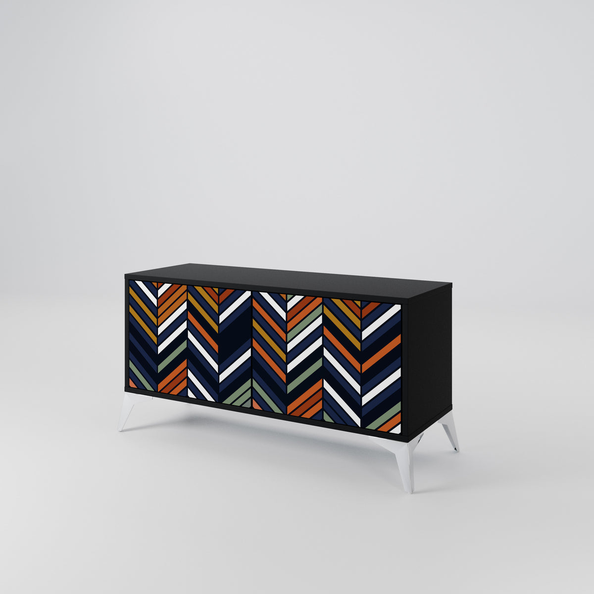 VIBRANT PATCHWORK Kompaktes 2-türiges TV-Lowboard