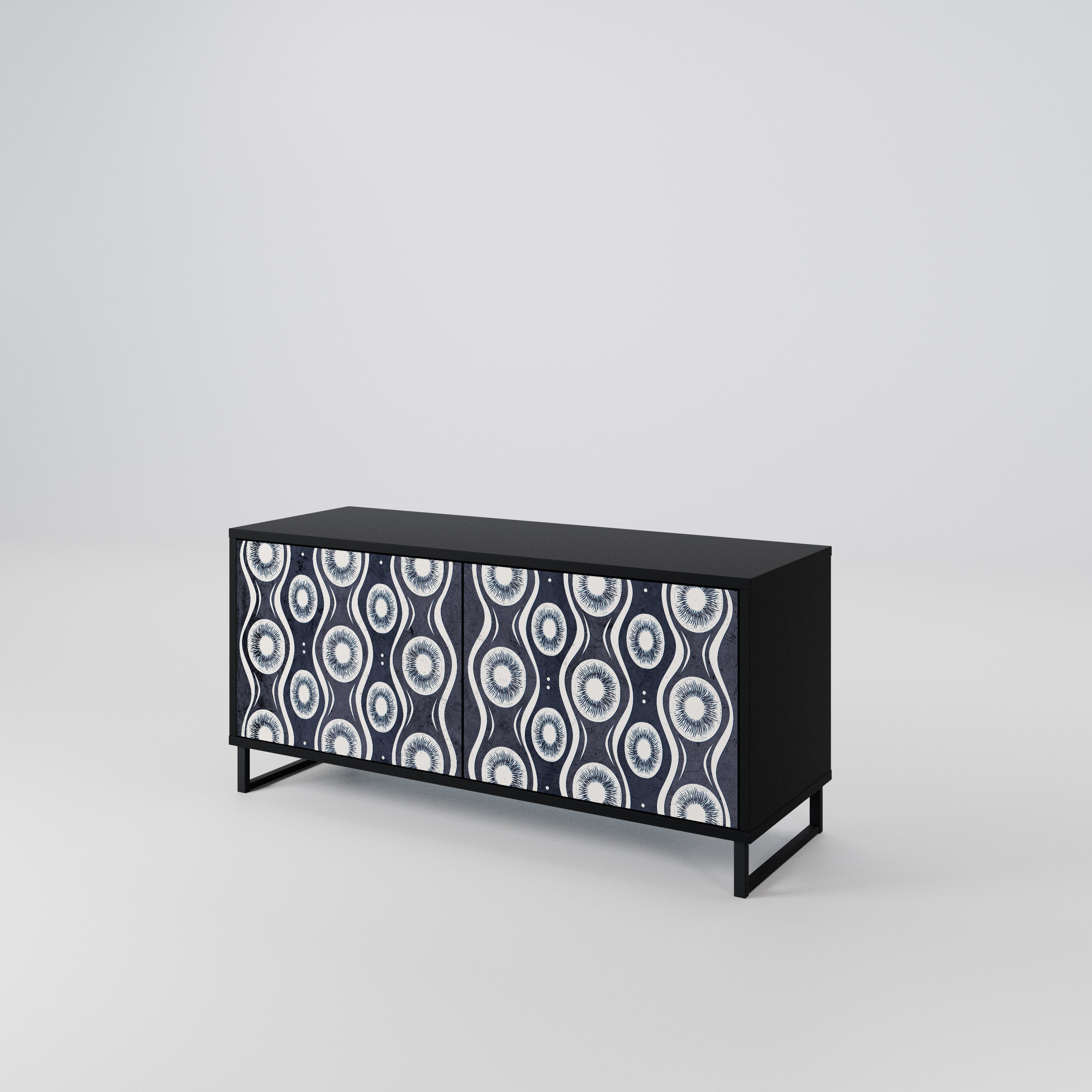 GRAPHITE EYES Compact 2-Door TV Cabinet