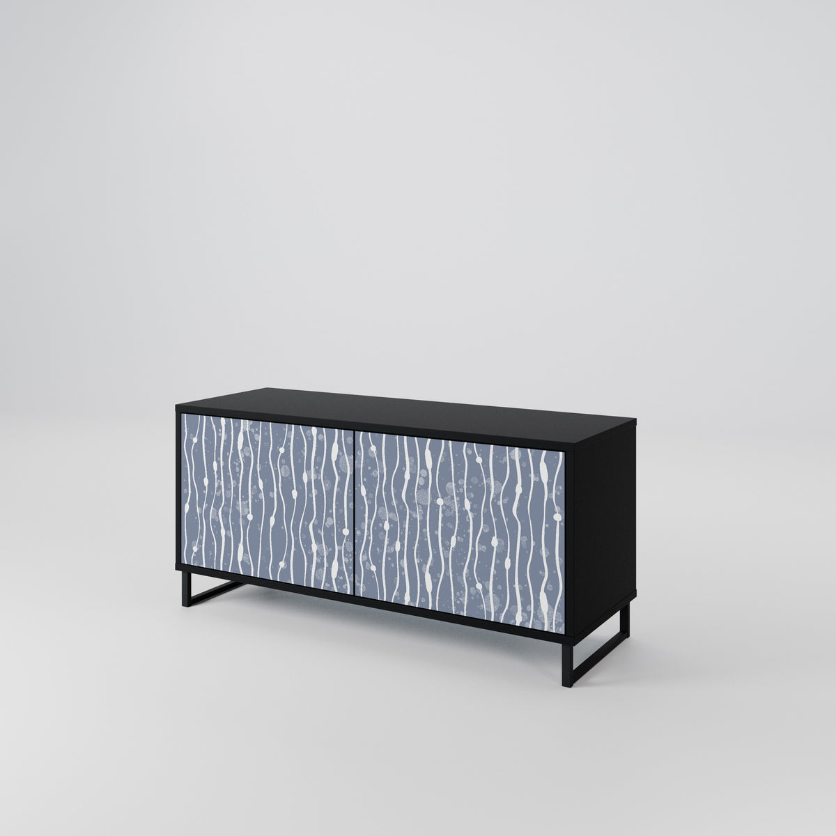 GRAPHITE RAIN Kompaktes 2-türiges TV-Lowboard