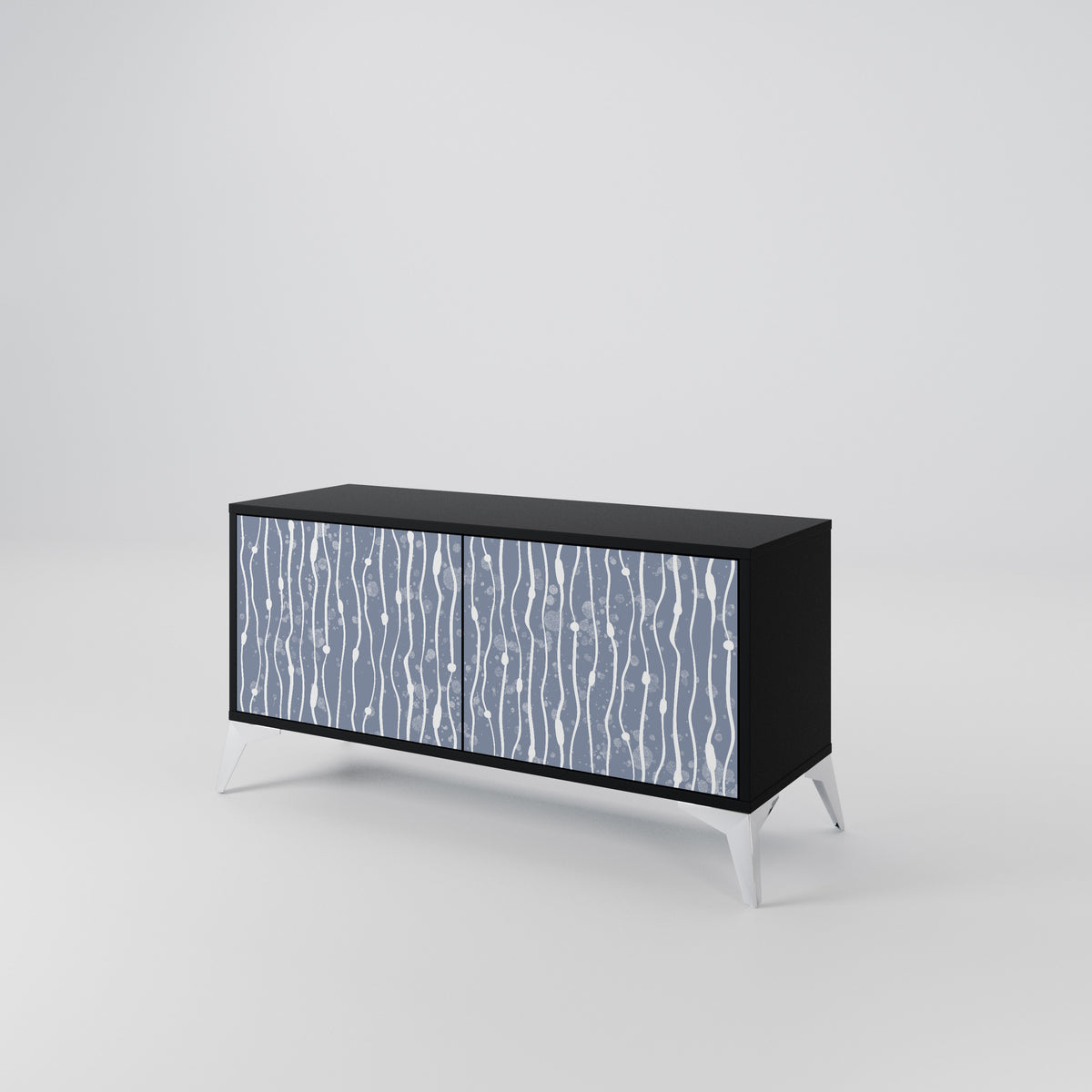 GRAPHITE RAIN Kompaktes 2-türiges TV-Lowboard