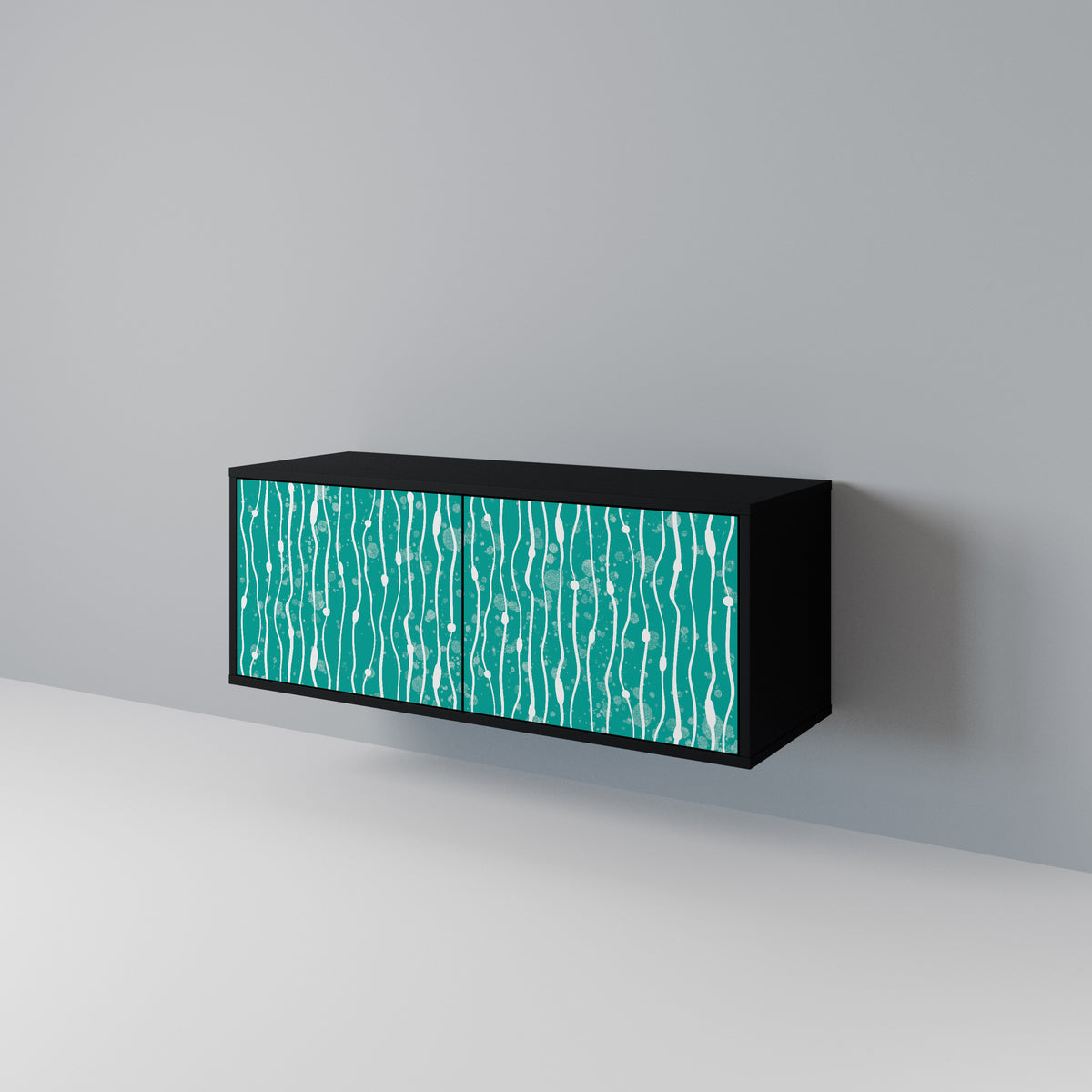 TURQUOISE RAIN Kompaktes 2-türiges TV-Lowboard