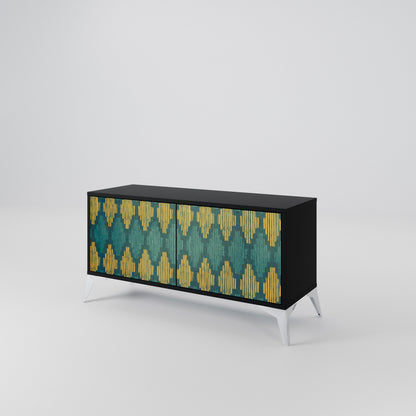POLYGONS Kompaktes 2-türiges TV-Lowboard