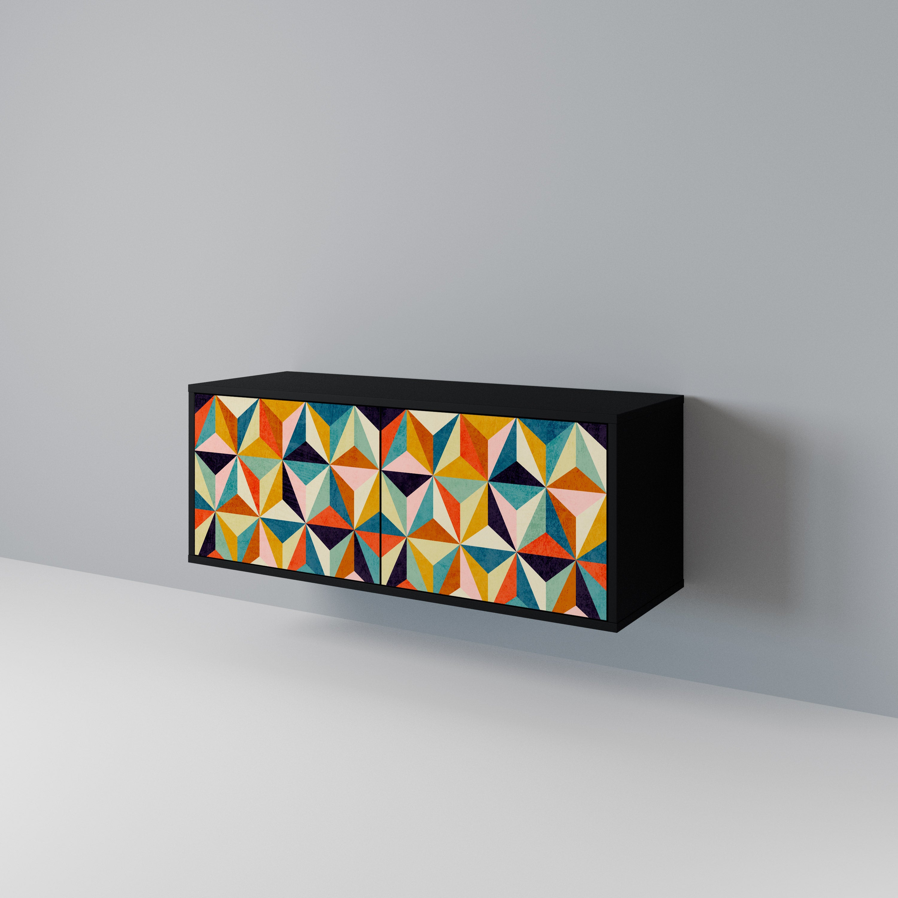 TESSELATE TREASURES Compact 2-Door TV Cabinet