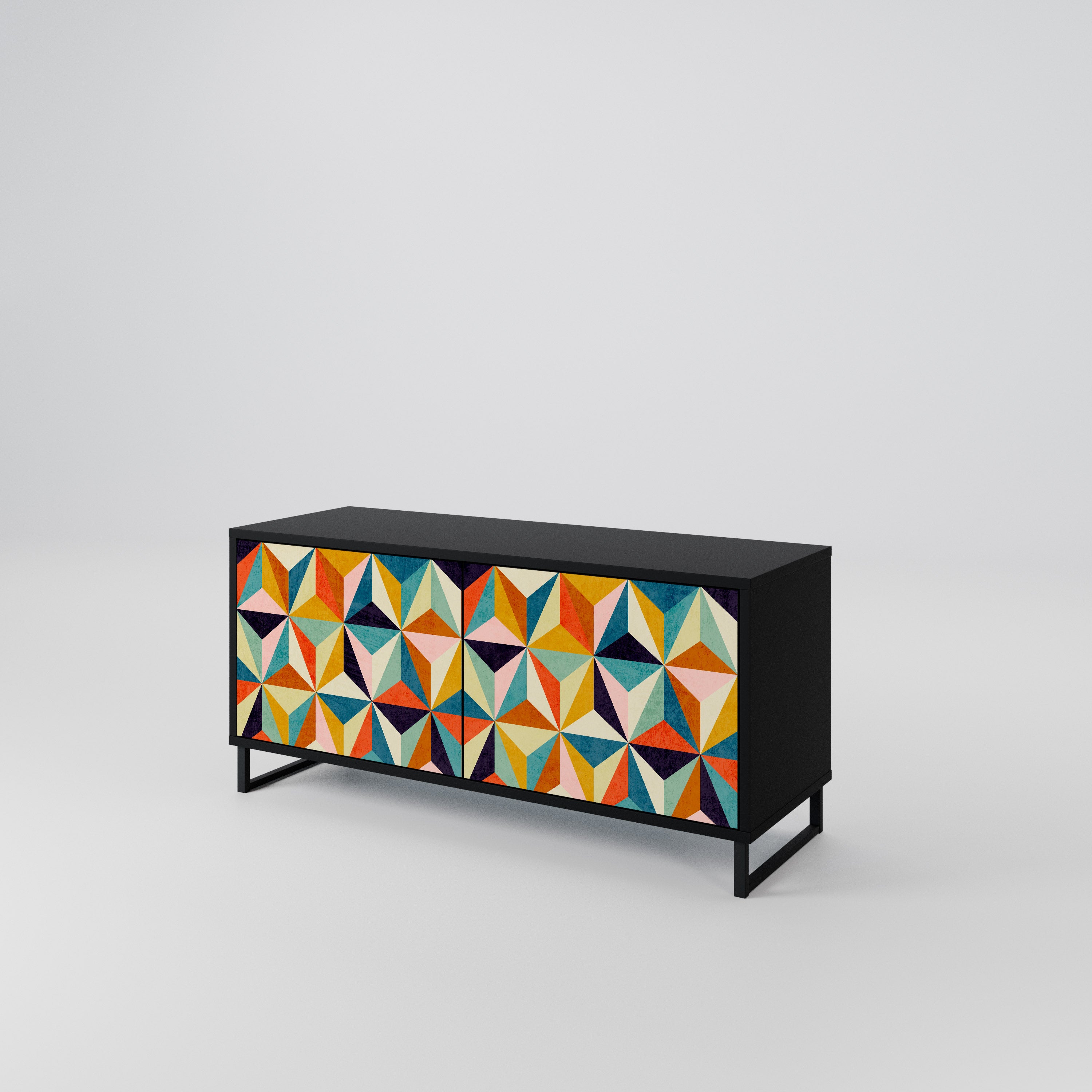 TESSELATE TREASURES Compact 2-Door TV Cabinet