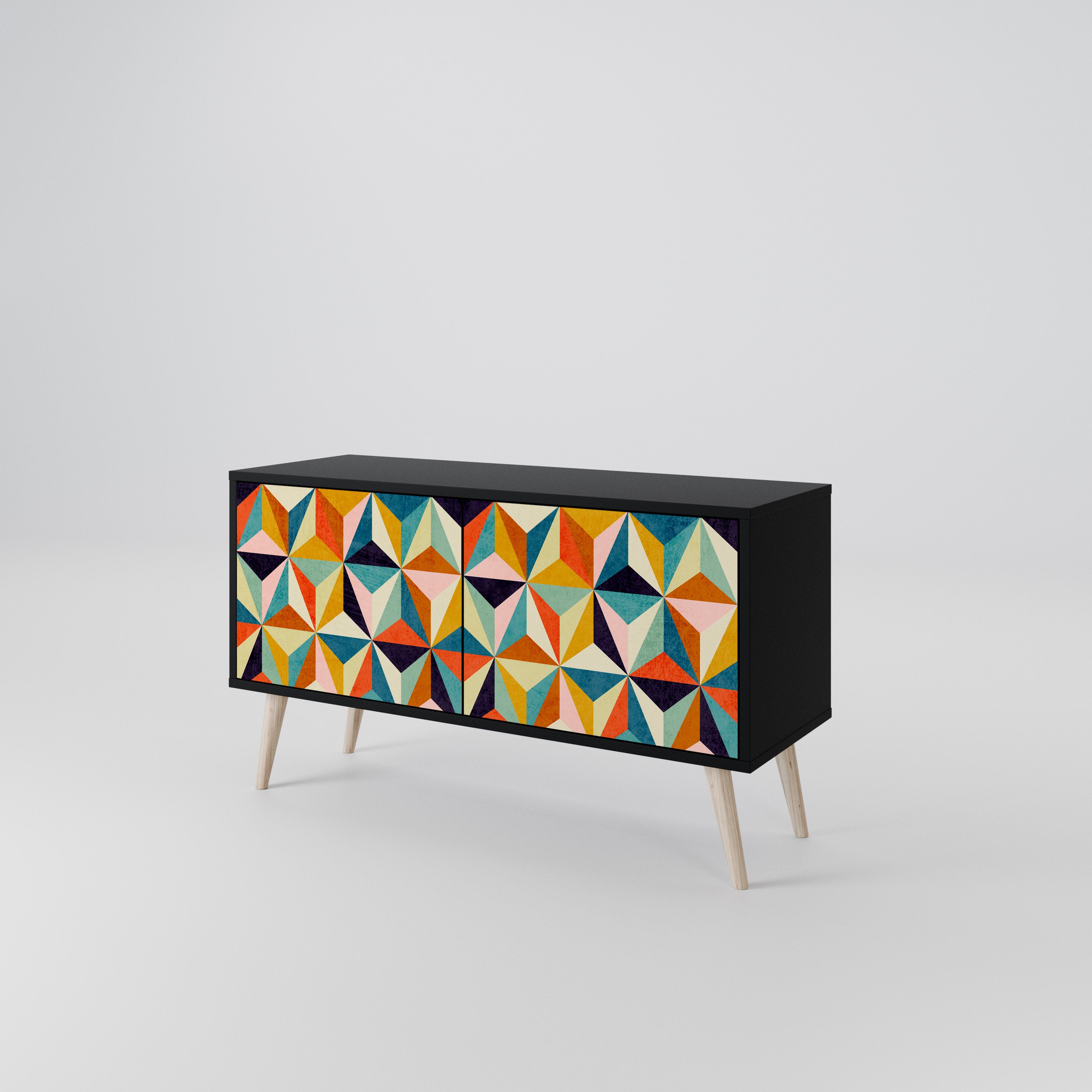 TESSELATE TREASURES Compact 2-Door TV Cabinet