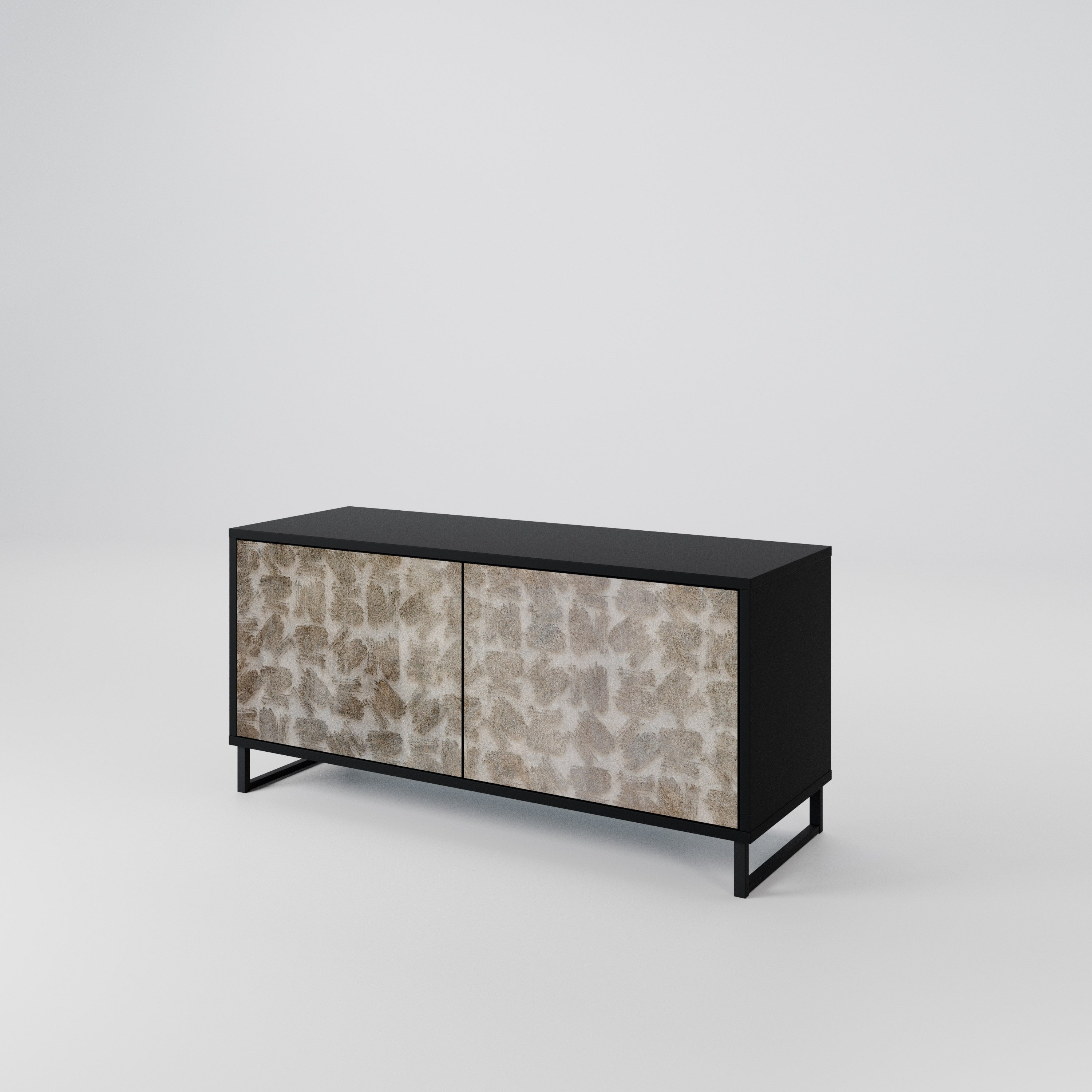 SLIGHTLY BLURRED Compact 2-Door TV Cabinet