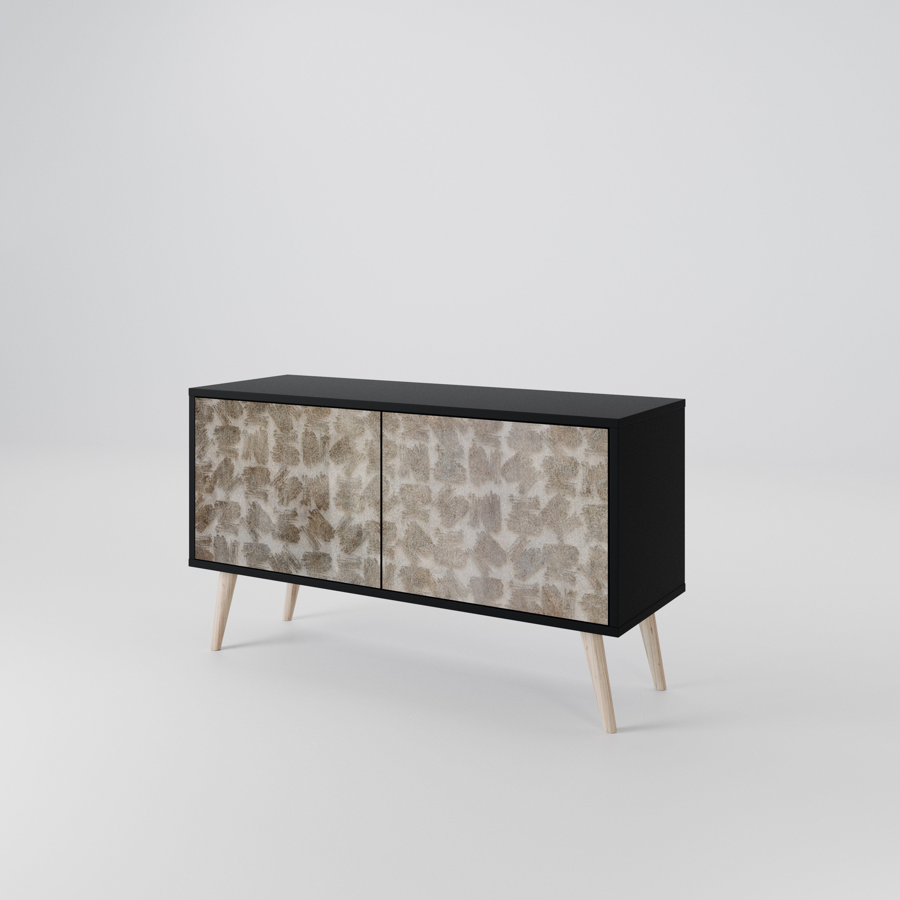 SLIGHTLY BLURRED Compact 2-Door TV Cabinet