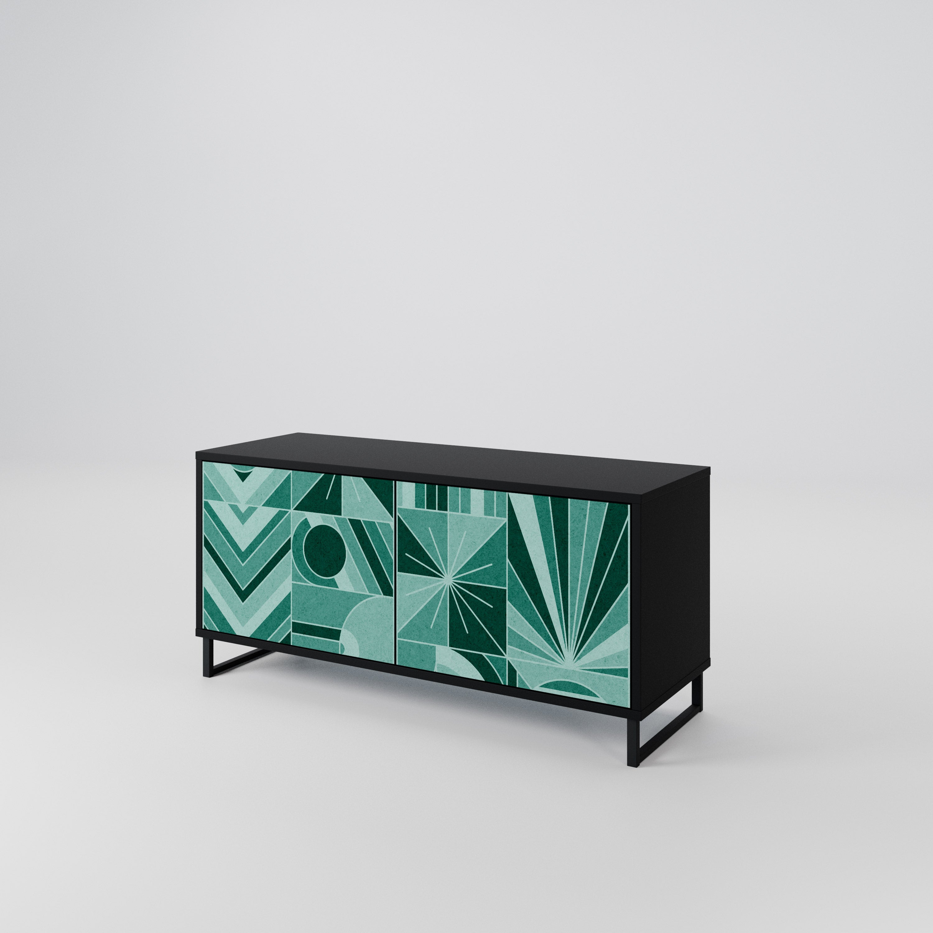 HARMONIC GRID Compact 2-Door TV Cabinet