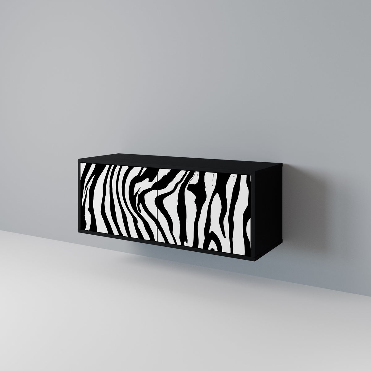 SPLENDID ZEBRA Kompaktes 2-türiges TV-Lowboard