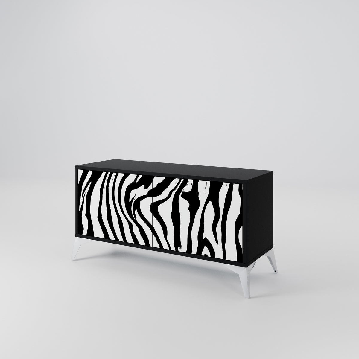 SPLENDID ZEBRA Kompaktes 2-türiges TV-Lowboard