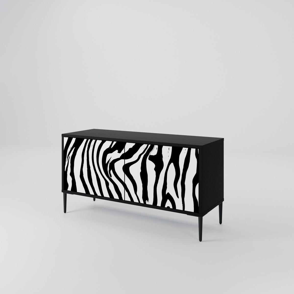 SPLENDID ZEBRA Kompaktes 2-türiges TV-Lowboard
