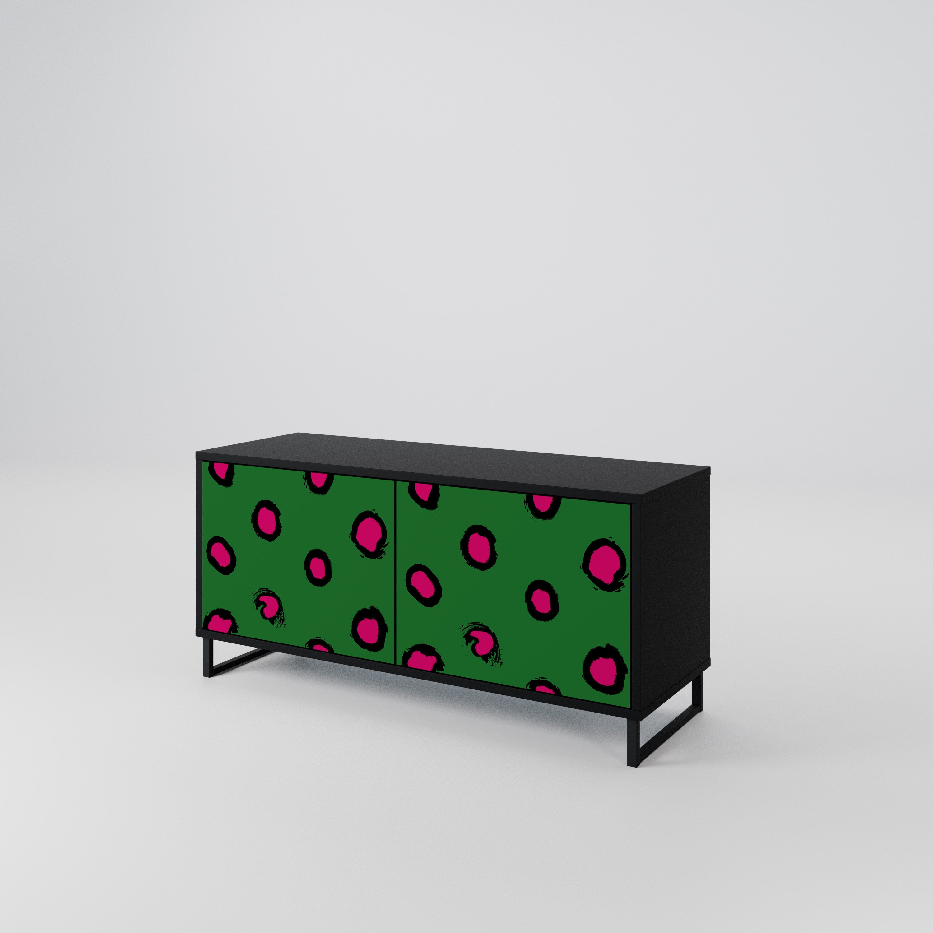 FUNKY SPOTS Compact 2-Door TV Cabinet