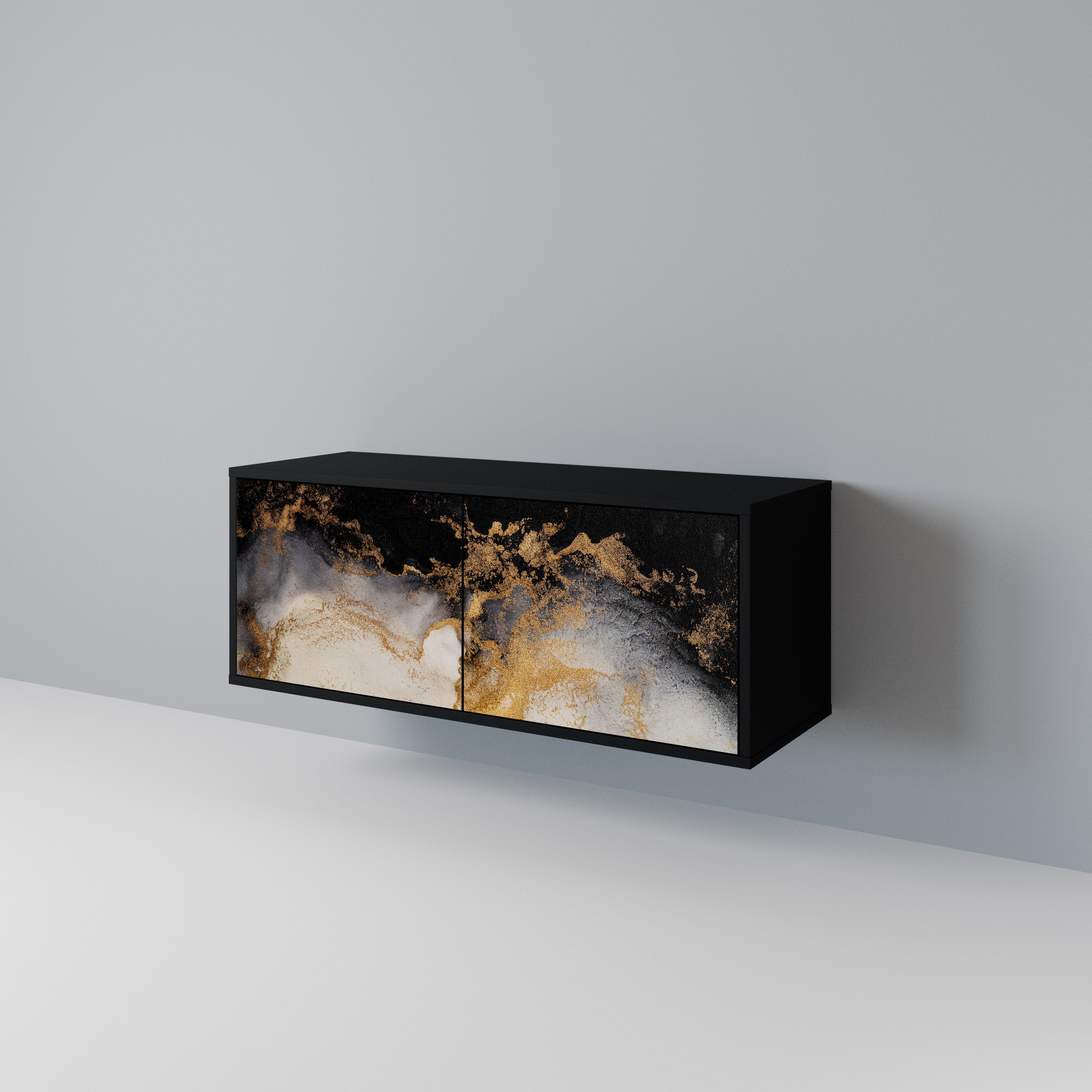 MARBLE OF TOMMORROW Compact 2-Door TV Cabinet