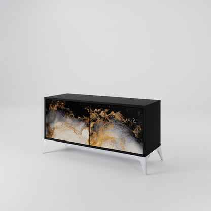 MARBLE OF TOMMORROW Kompaktes 2-türiges TV-Lowboard